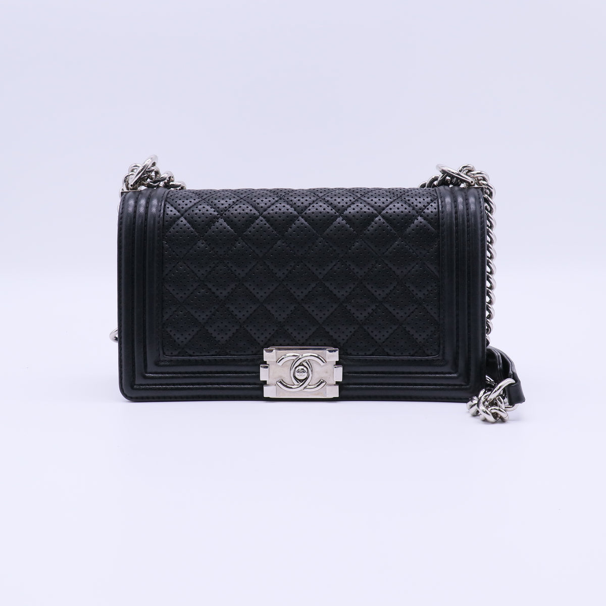 Chanel Large Perforated Boy Bag Twins LDJ4036