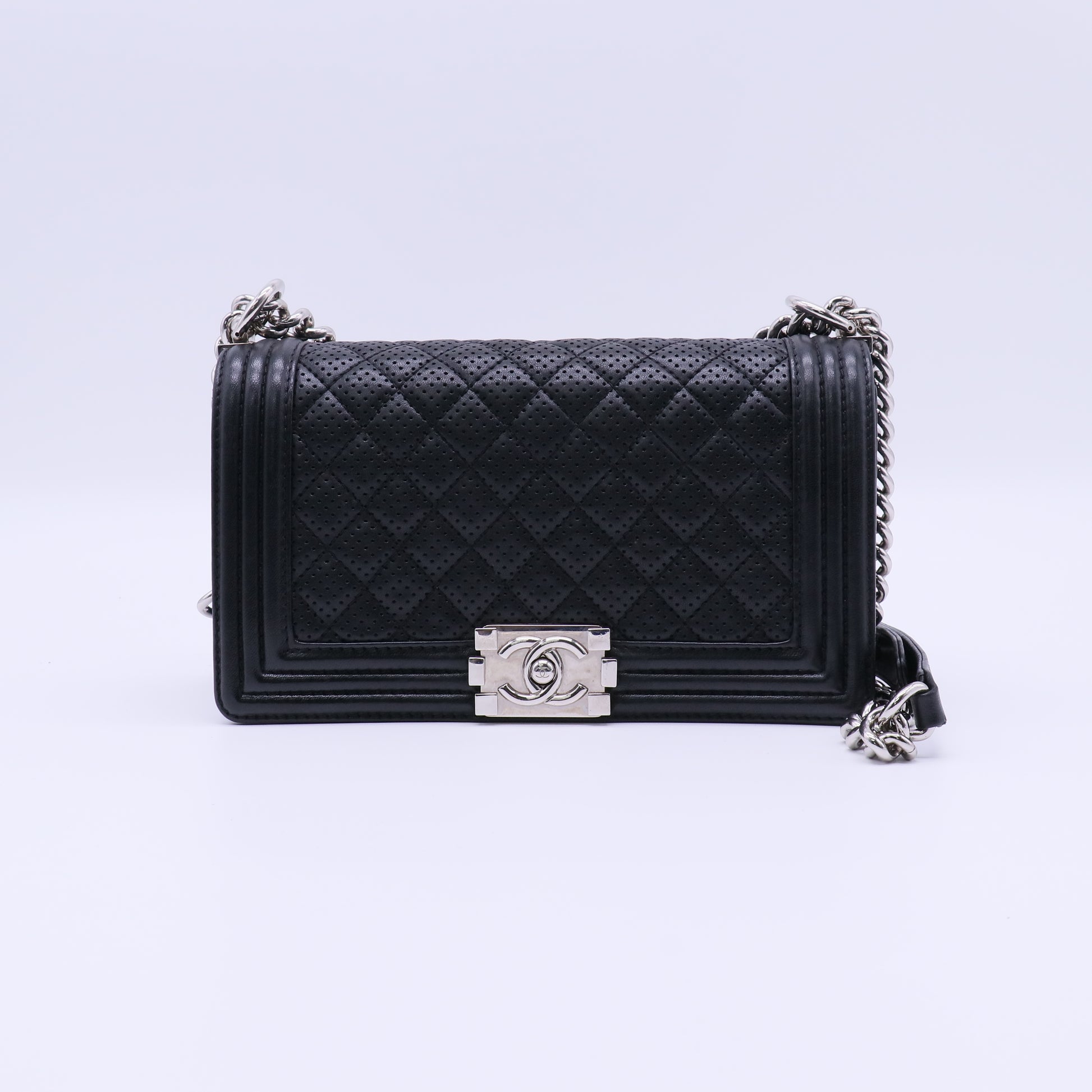 Chanel Large Perforated Boy Bag Twins LDJ4036