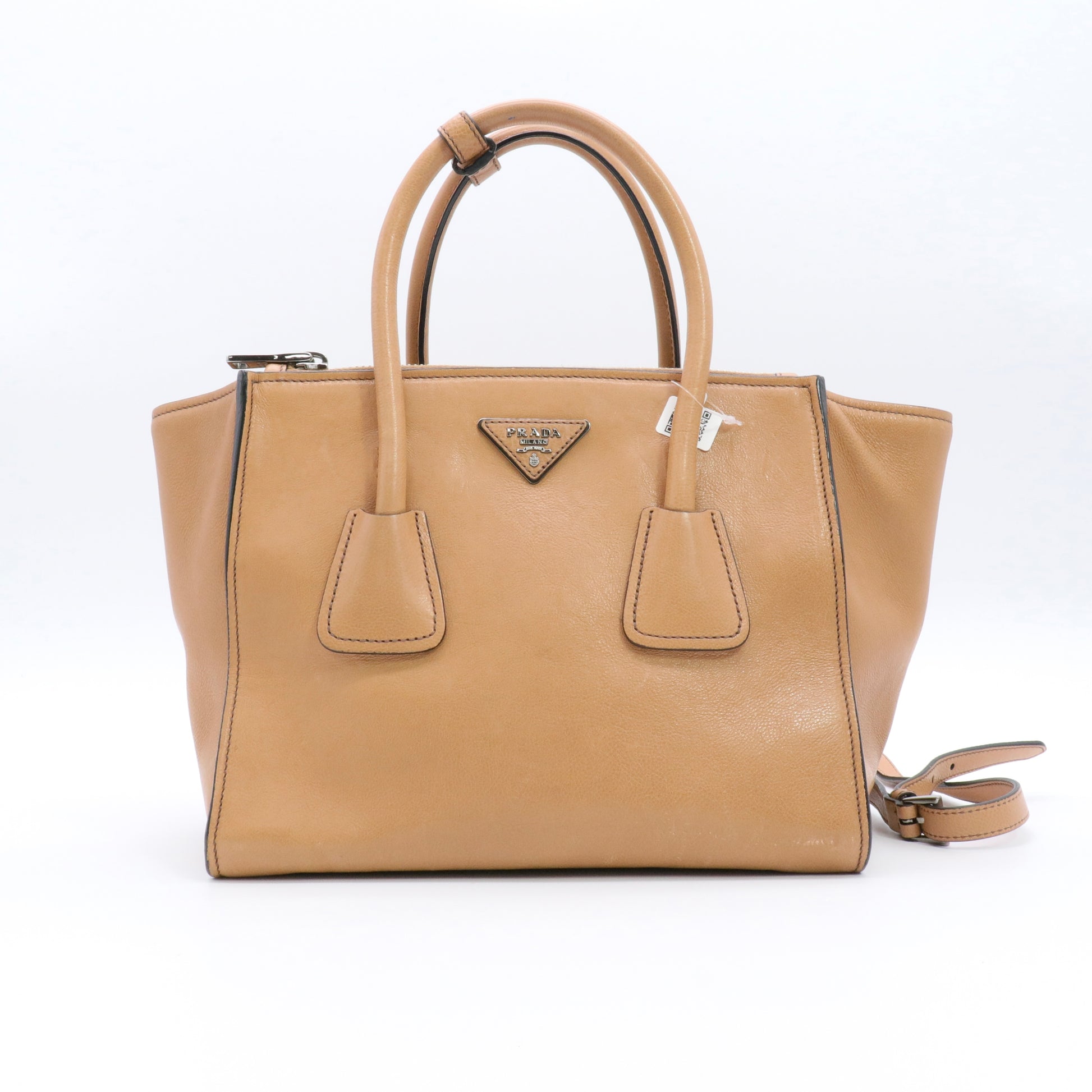 City Calf large Twin Pocket Tote Bag twins