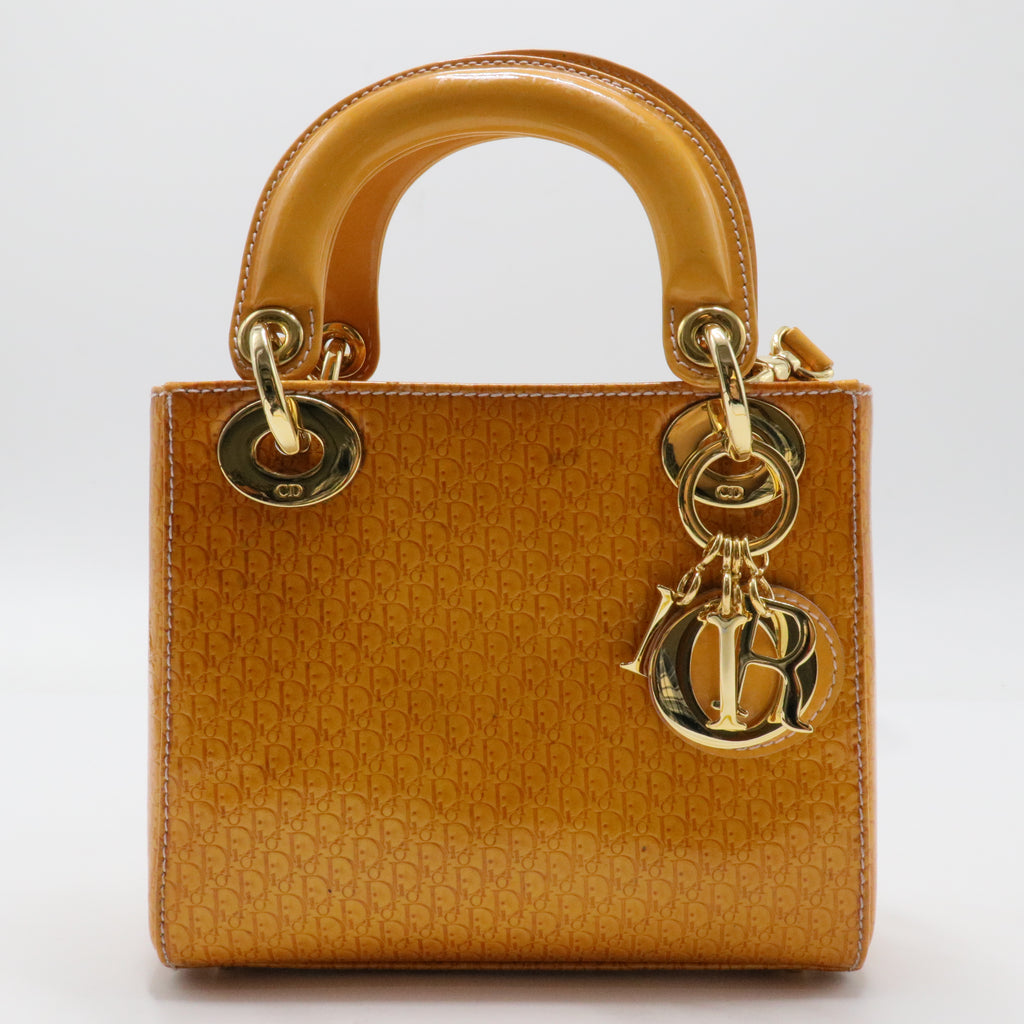Vintage Lady Dior Bag Patent Medium