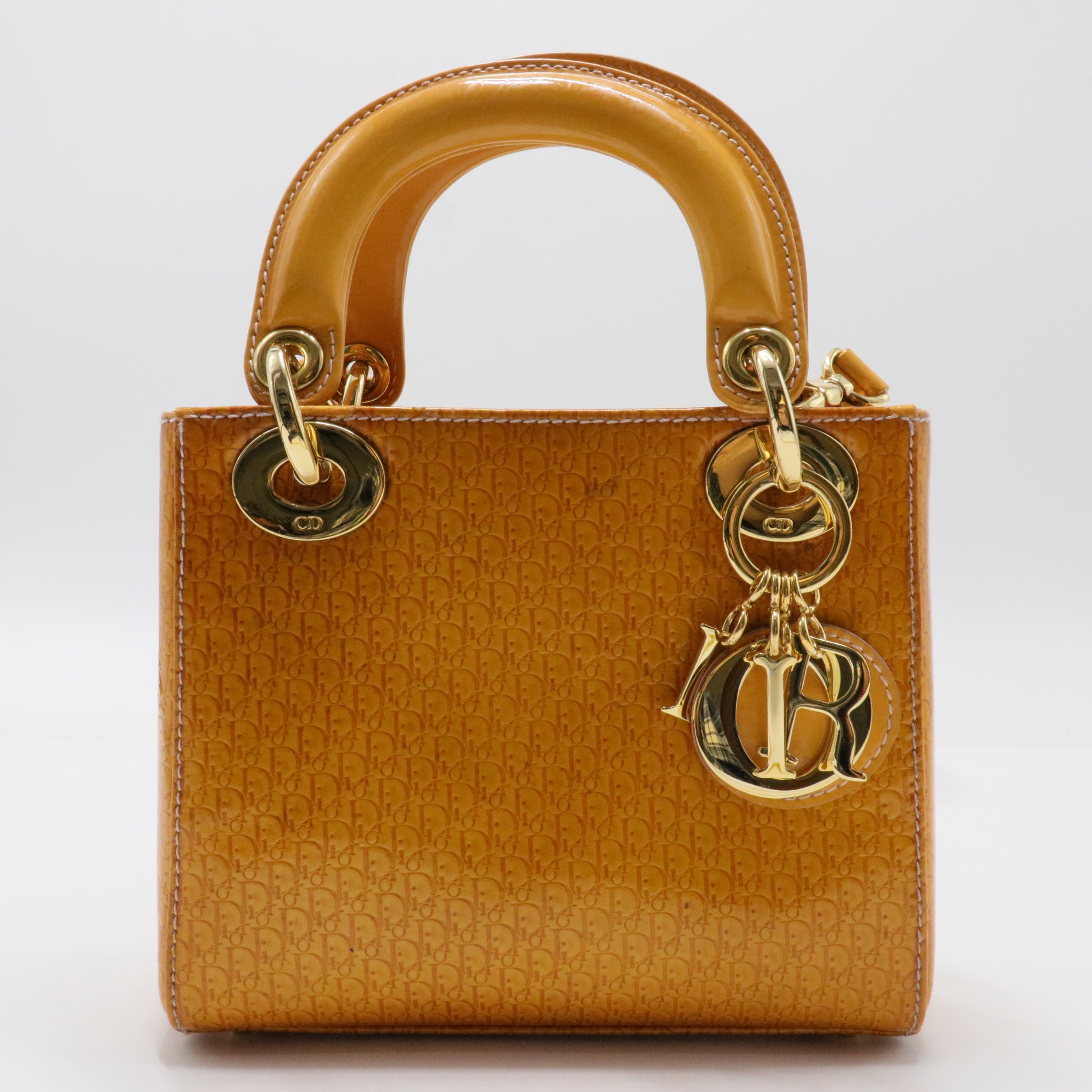 Vintage Lady Dior Bag Patent Medium