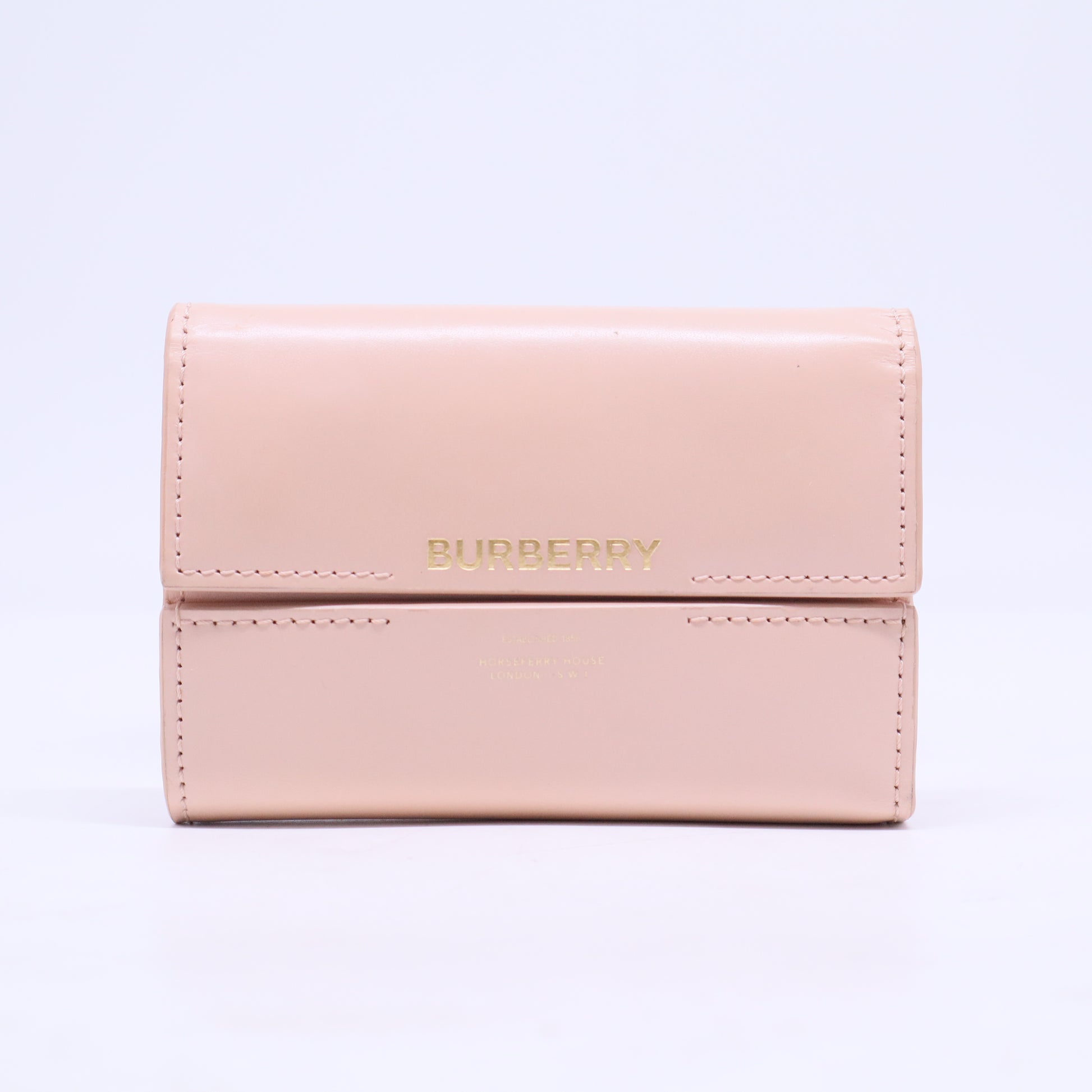 Horseferry Print Leather Wallet W20536