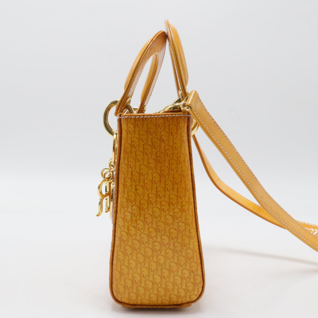 Vintage Lady Dior Bag Patent Medium