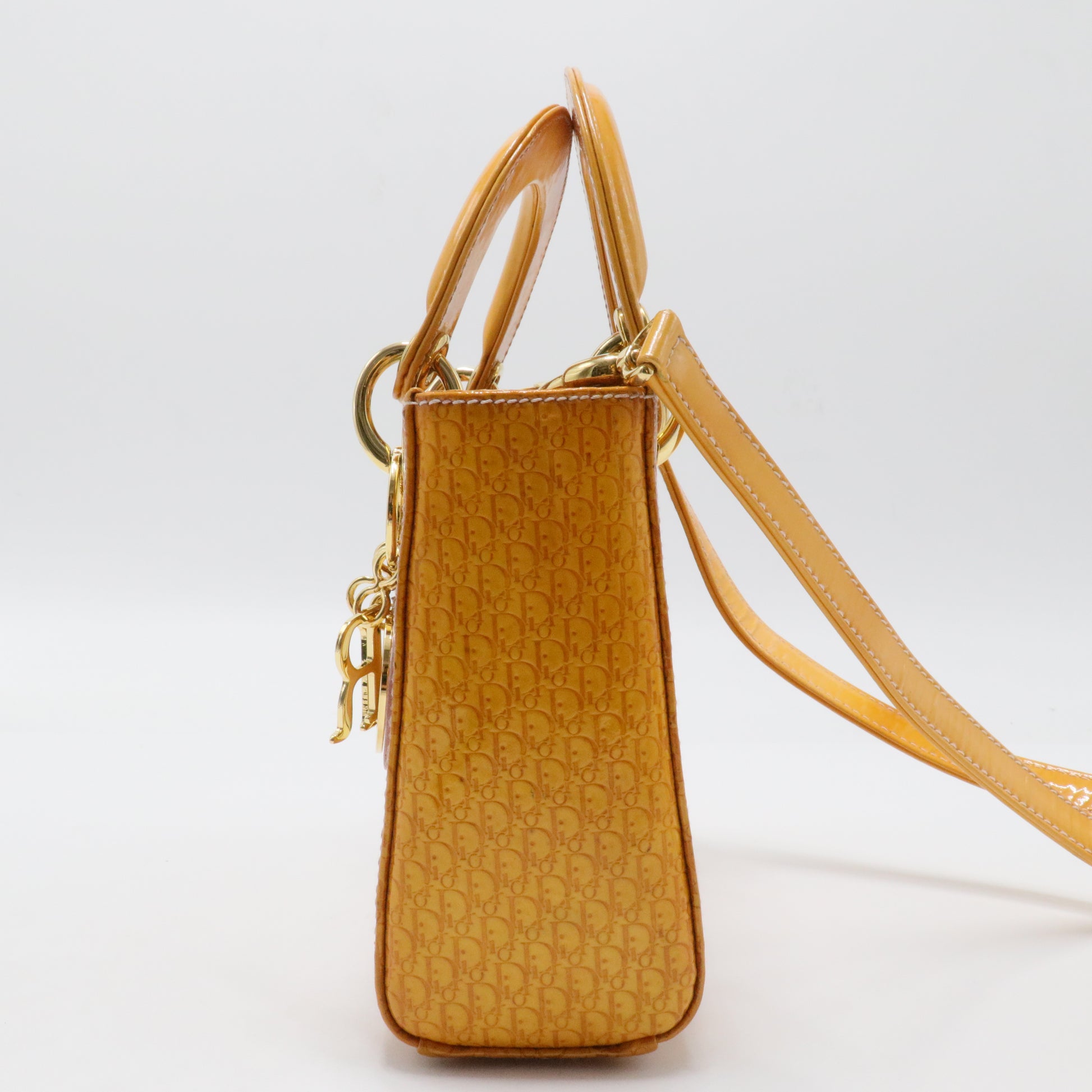 Vintage Lady Dior Bag Patent Medium