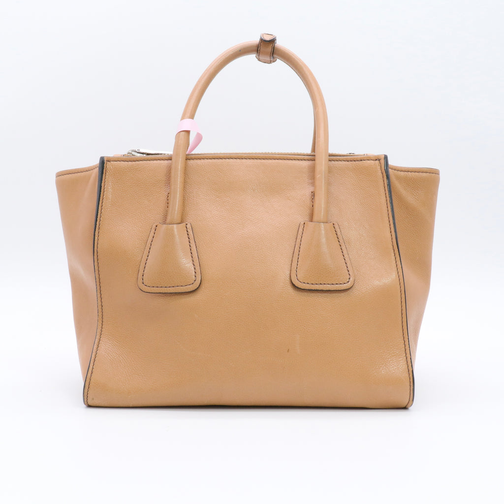 City Calf large Twin Pocket Tote Bag twins