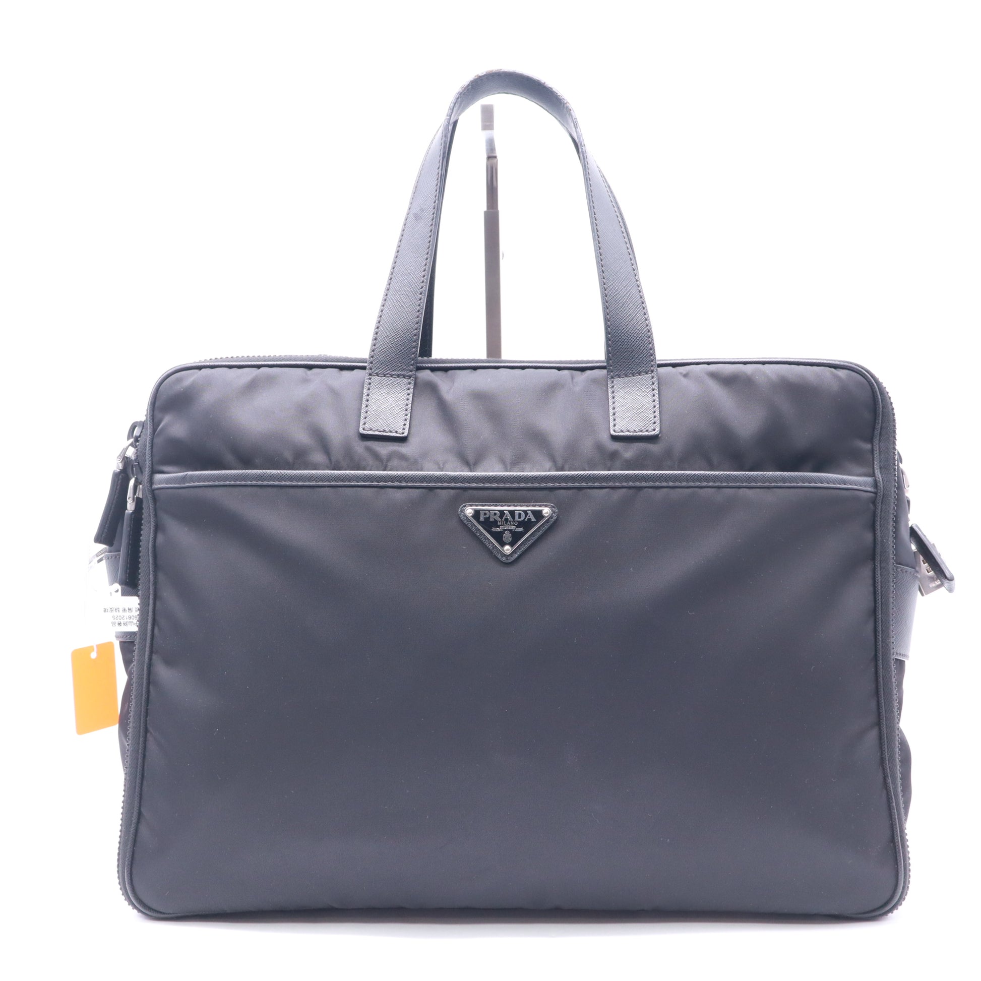 Prada Porta Computer Briefcase Tessuto and Saffiano Leather Medium  twins LDZ796