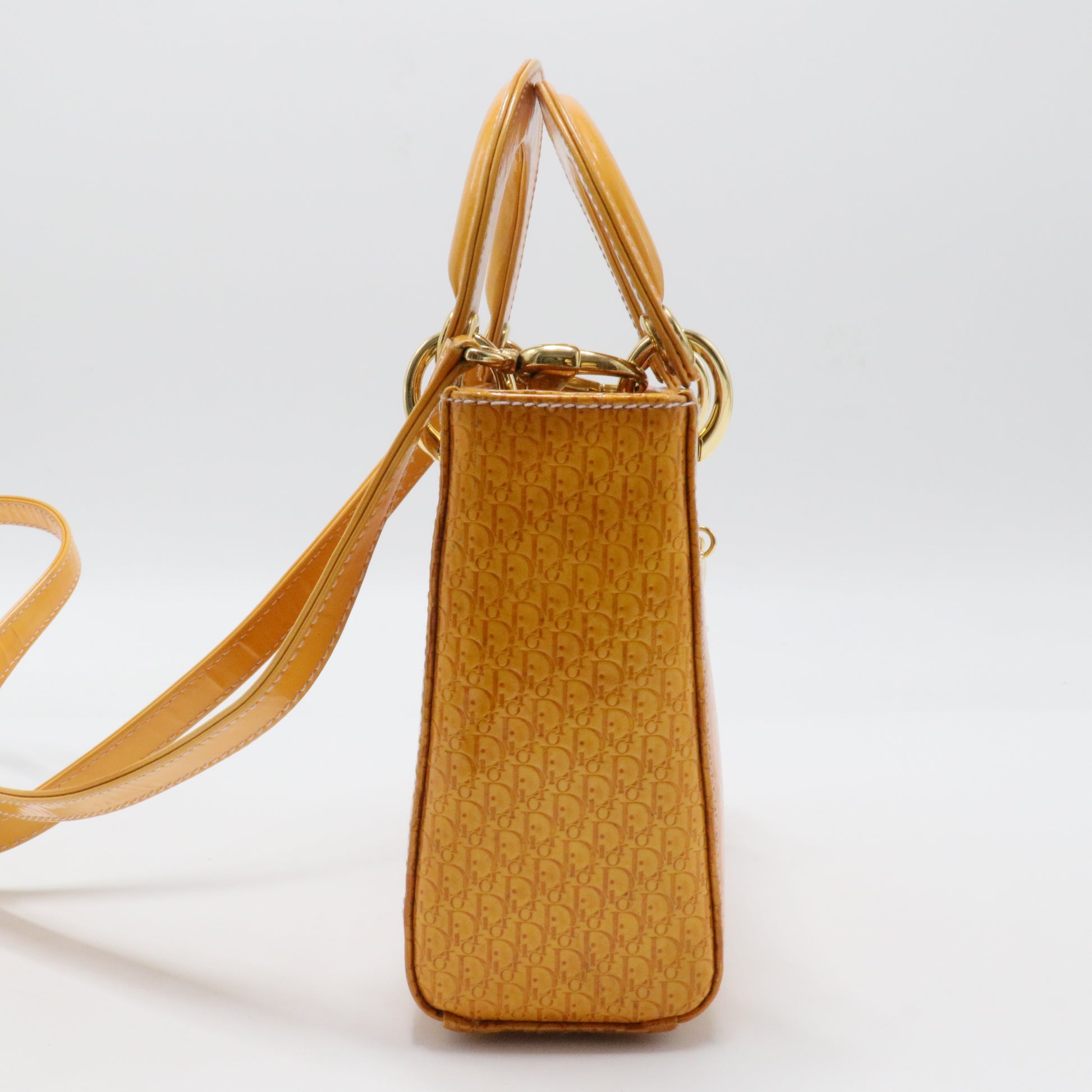 Vintage Lady Dior Bag Patent Medium
