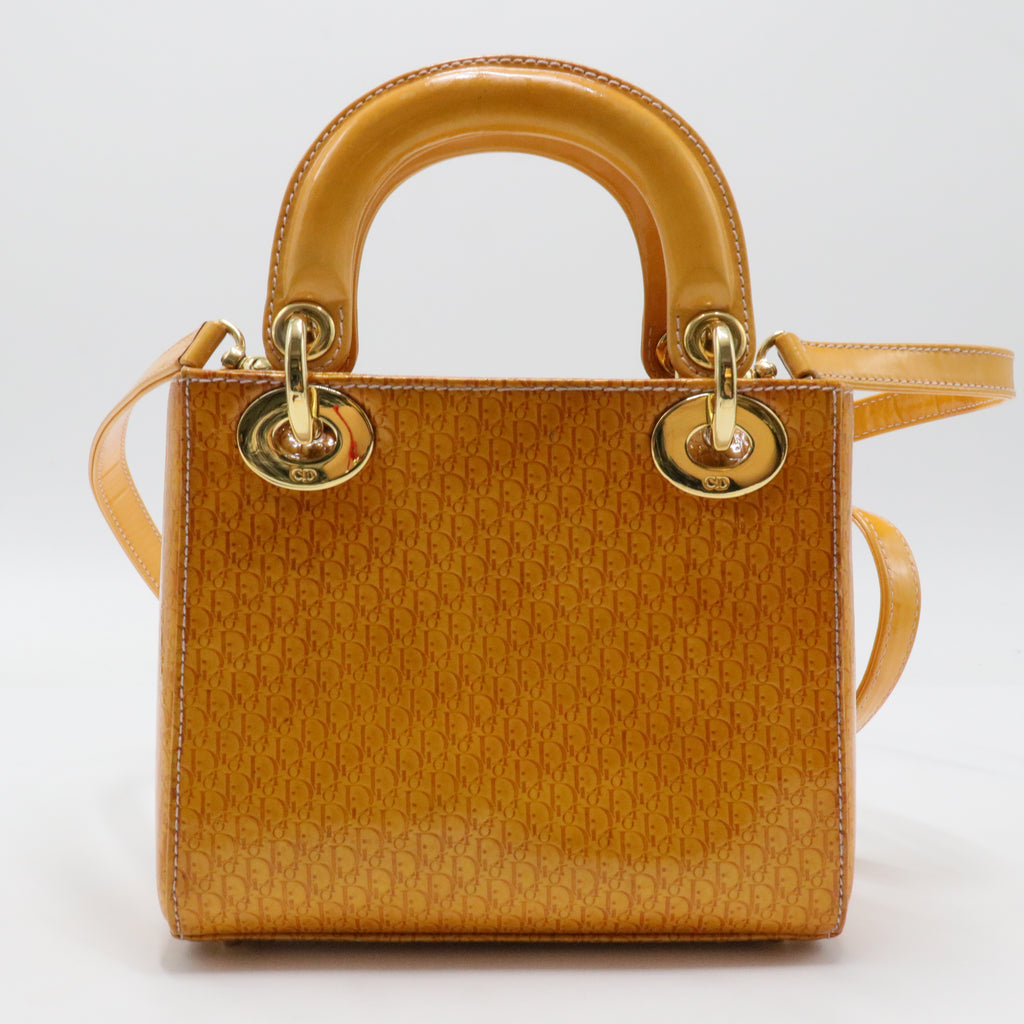 Vintage Lady Dior Bag Patent Medium