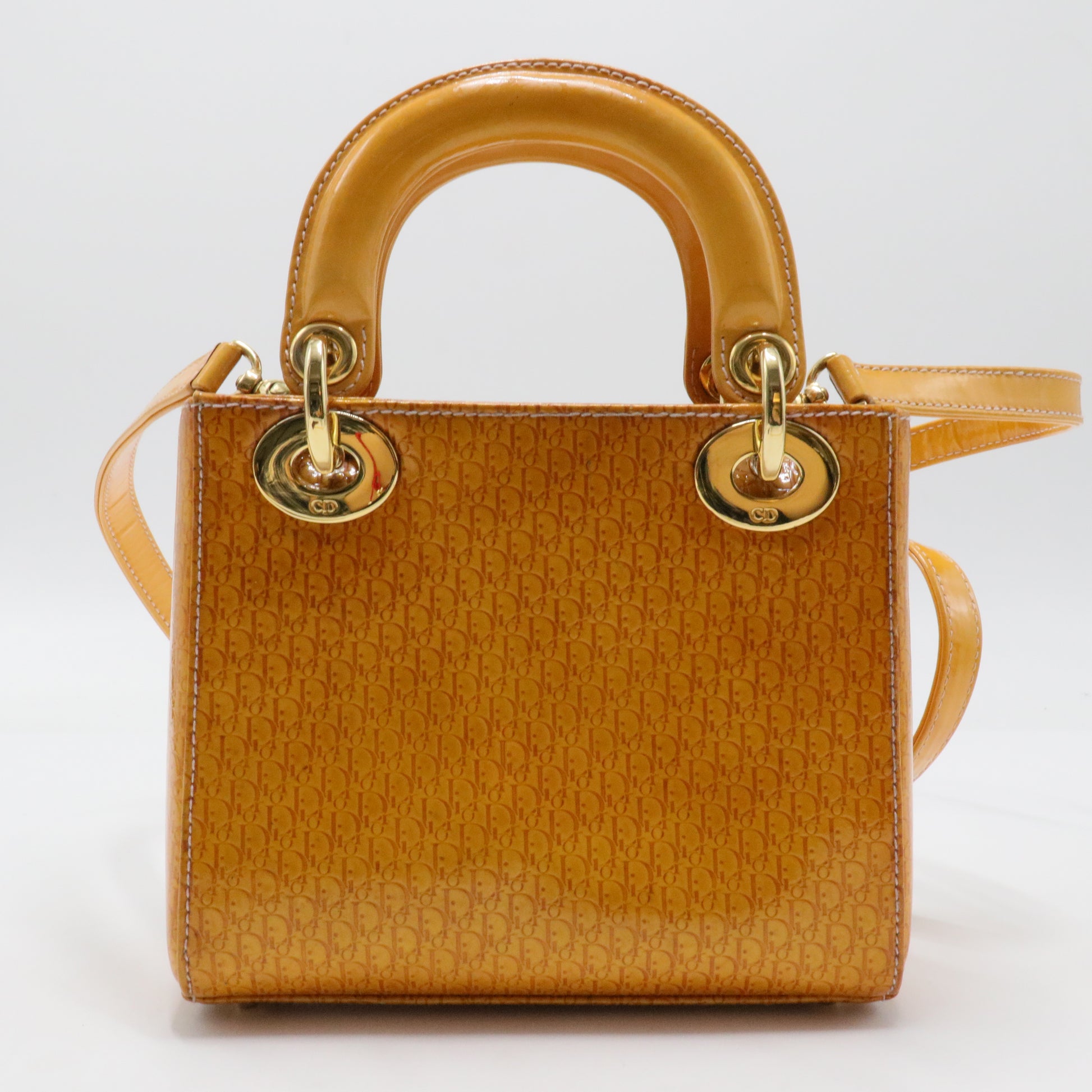 Vintage Lady Dior Bag Patent Medium