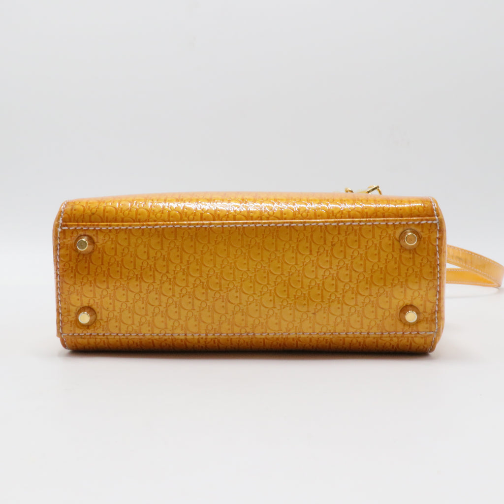 Vintage Lady Dior Bag Patent Medium