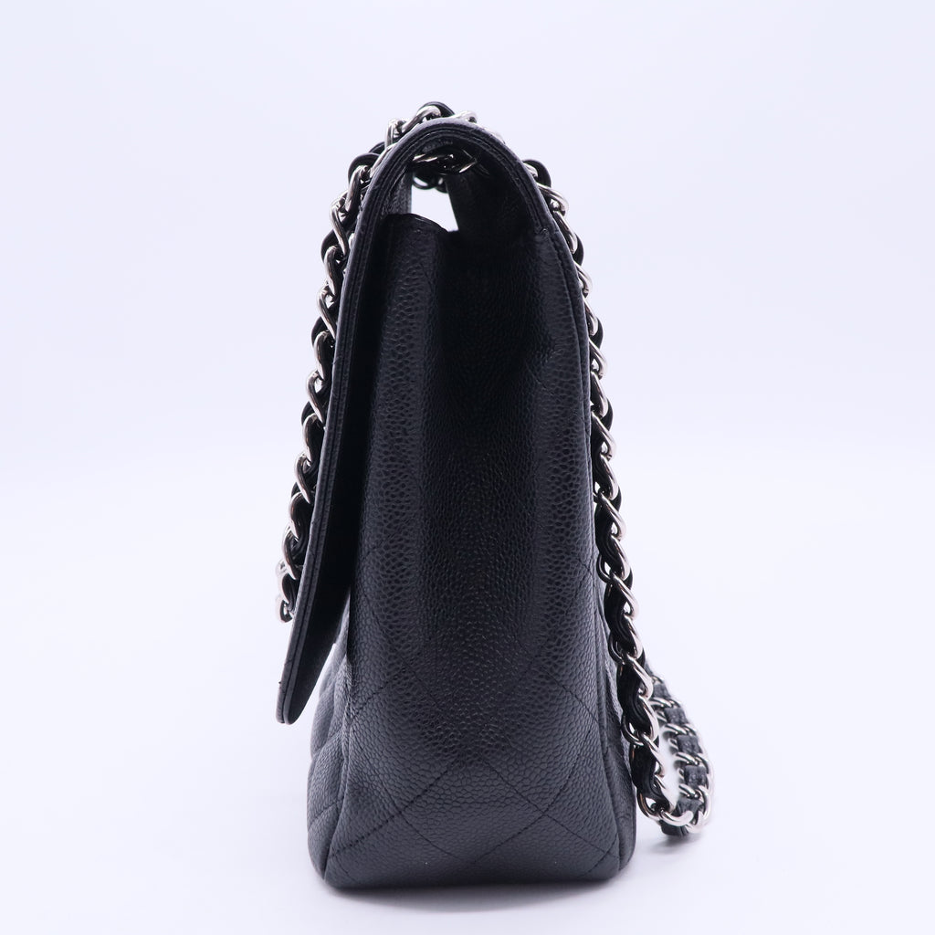 Classic Double Flap Bag Quilted Caviar Maxi B20106