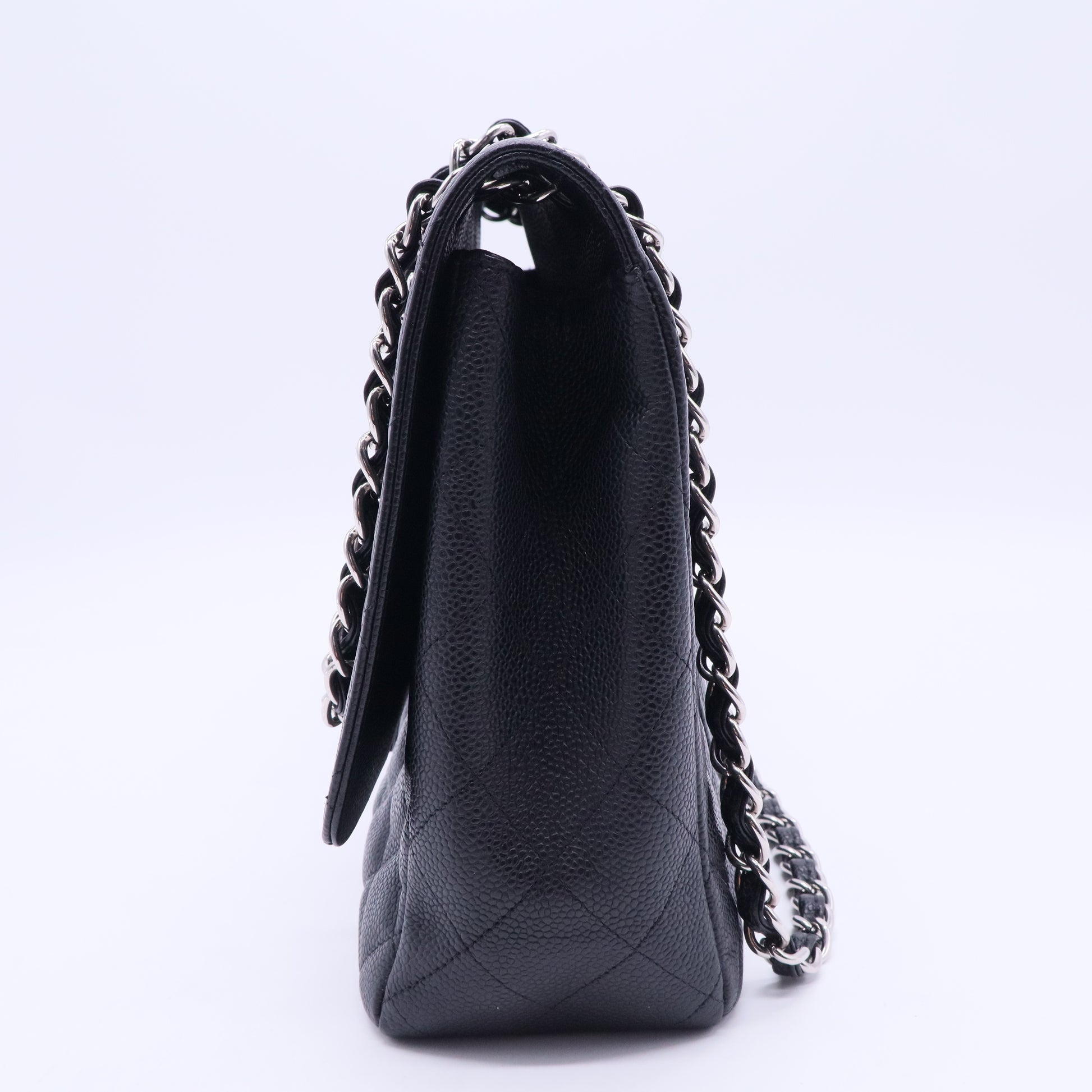 Classic Double Flap Bag Quilted Caviar Maxi B20106