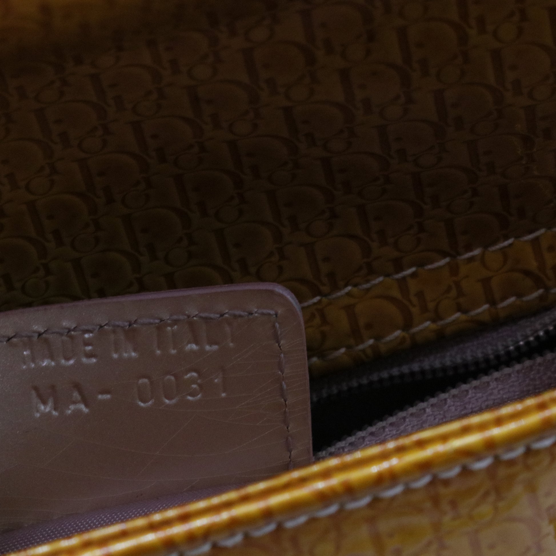 Vintage Lady Dior Bag Patent Medium