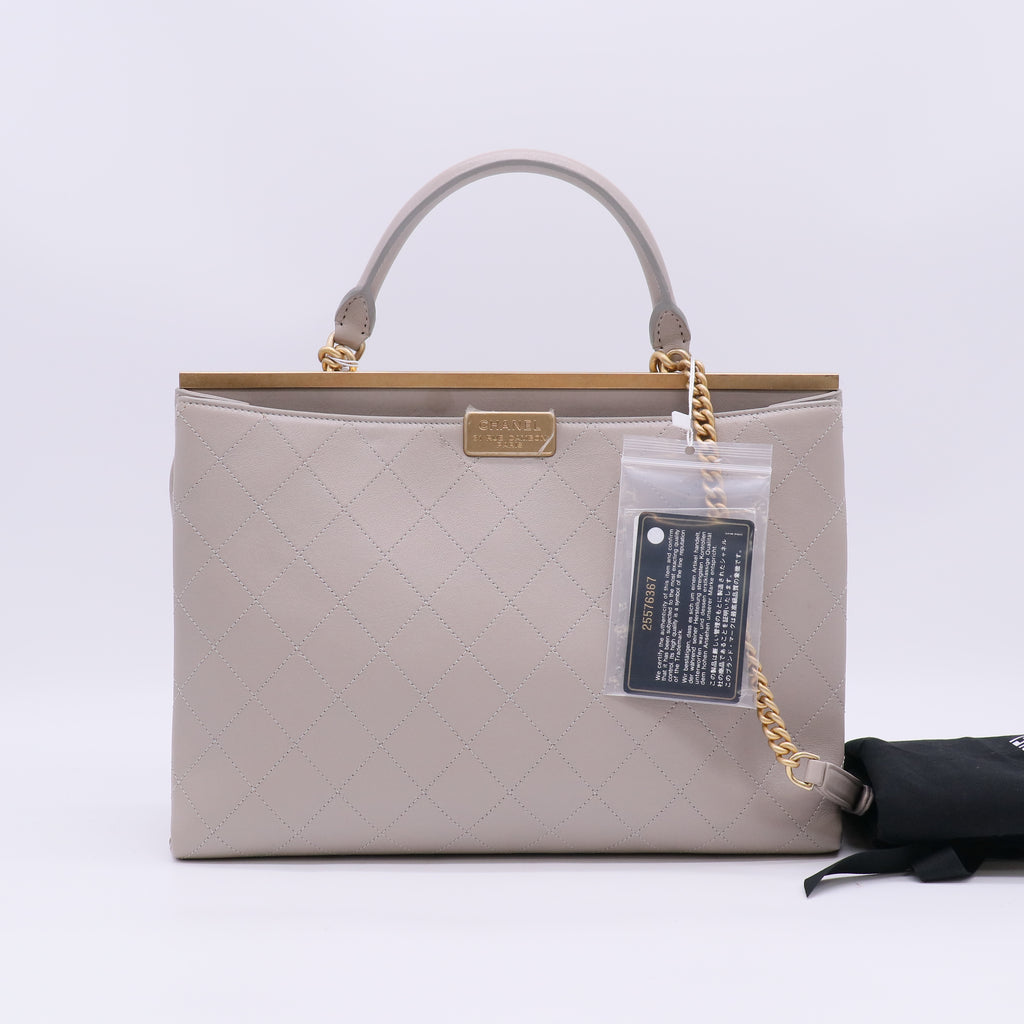 Chanel Coco Luxe Large Shopping Tote Bag twins LDZ792