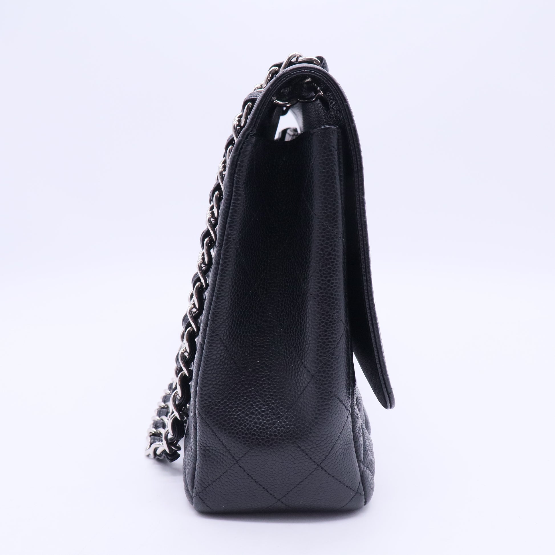 Classic Double Flap Bag Quilted Caviar Maxi B20106