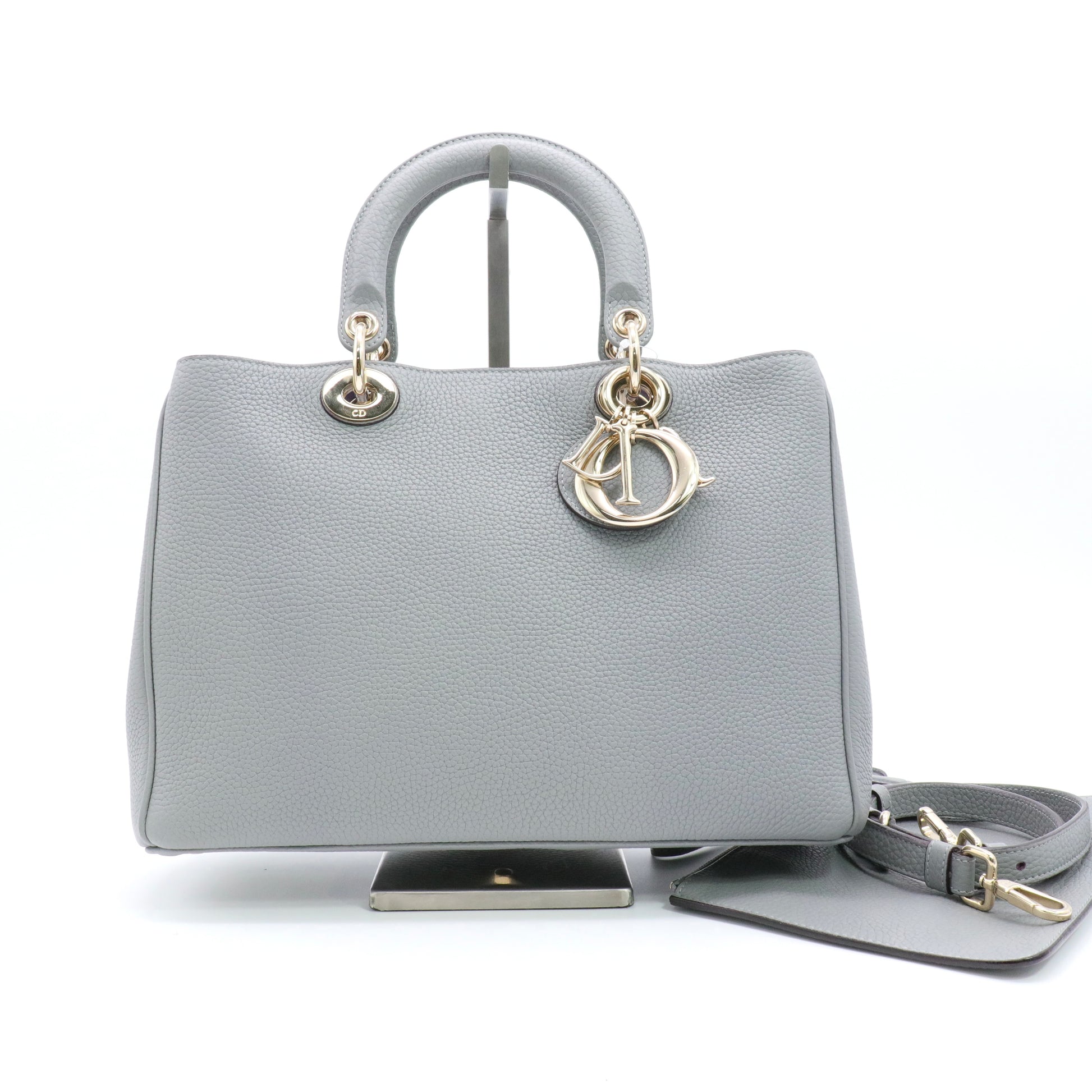 Diorissimo Tote Pebbled Leather Medium twins