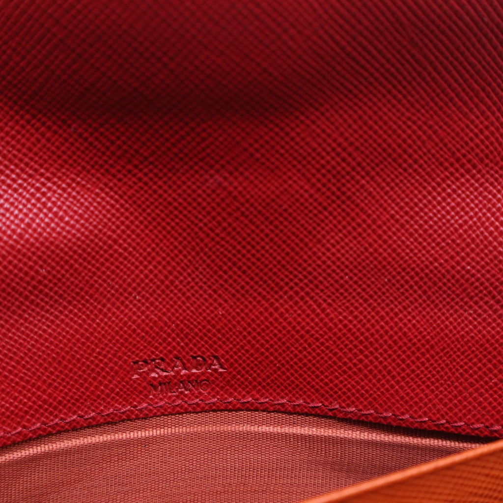 Saffiano Leather Wallet Red W20556