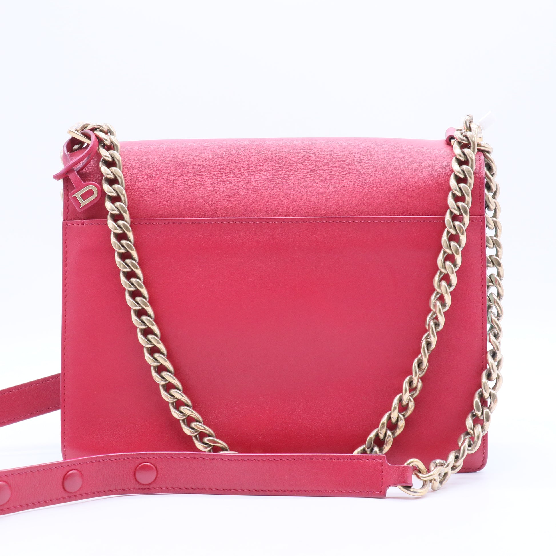 Red Leather Madame Crossbody Bag twins