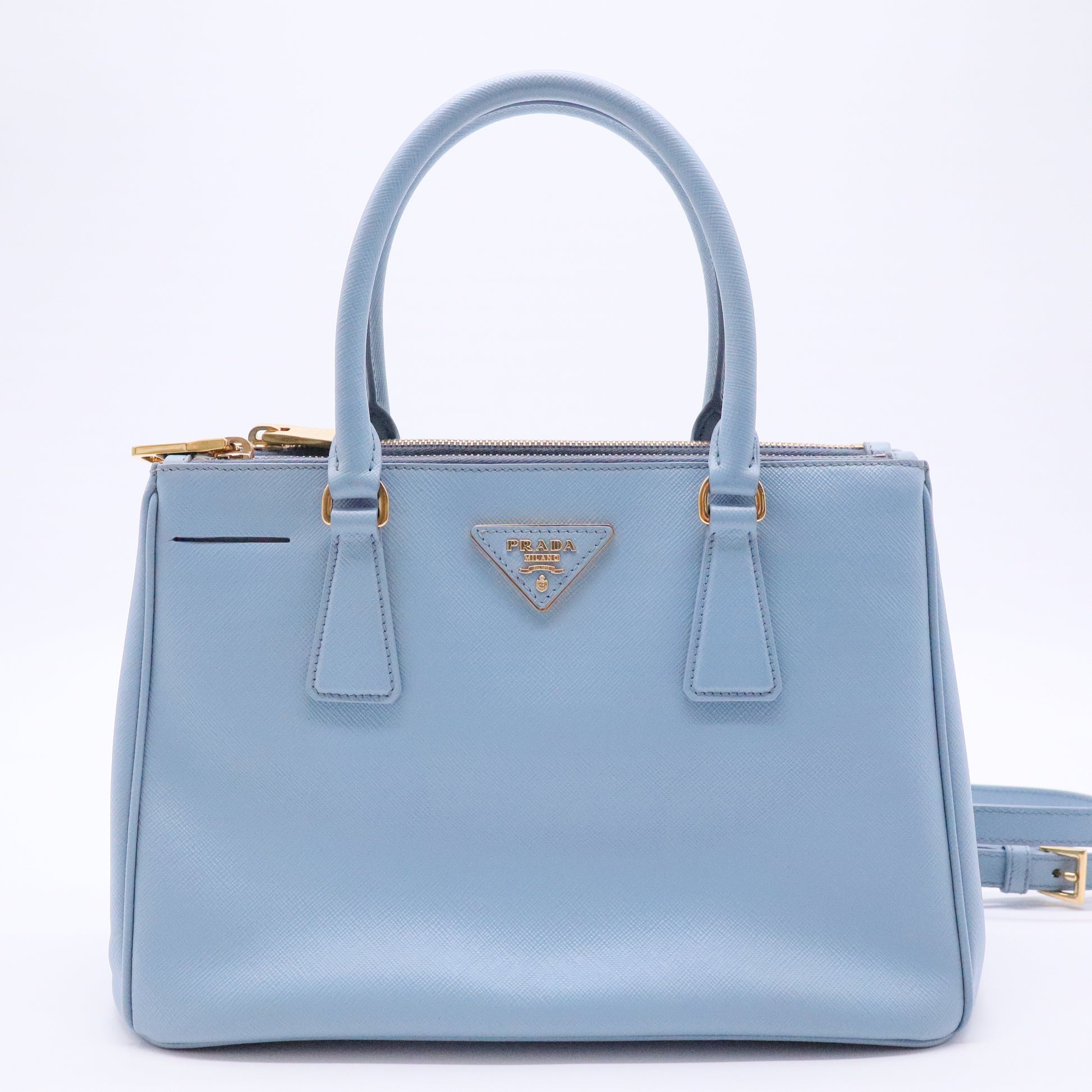 Saffiano Galleria Mini Double Zip Tote