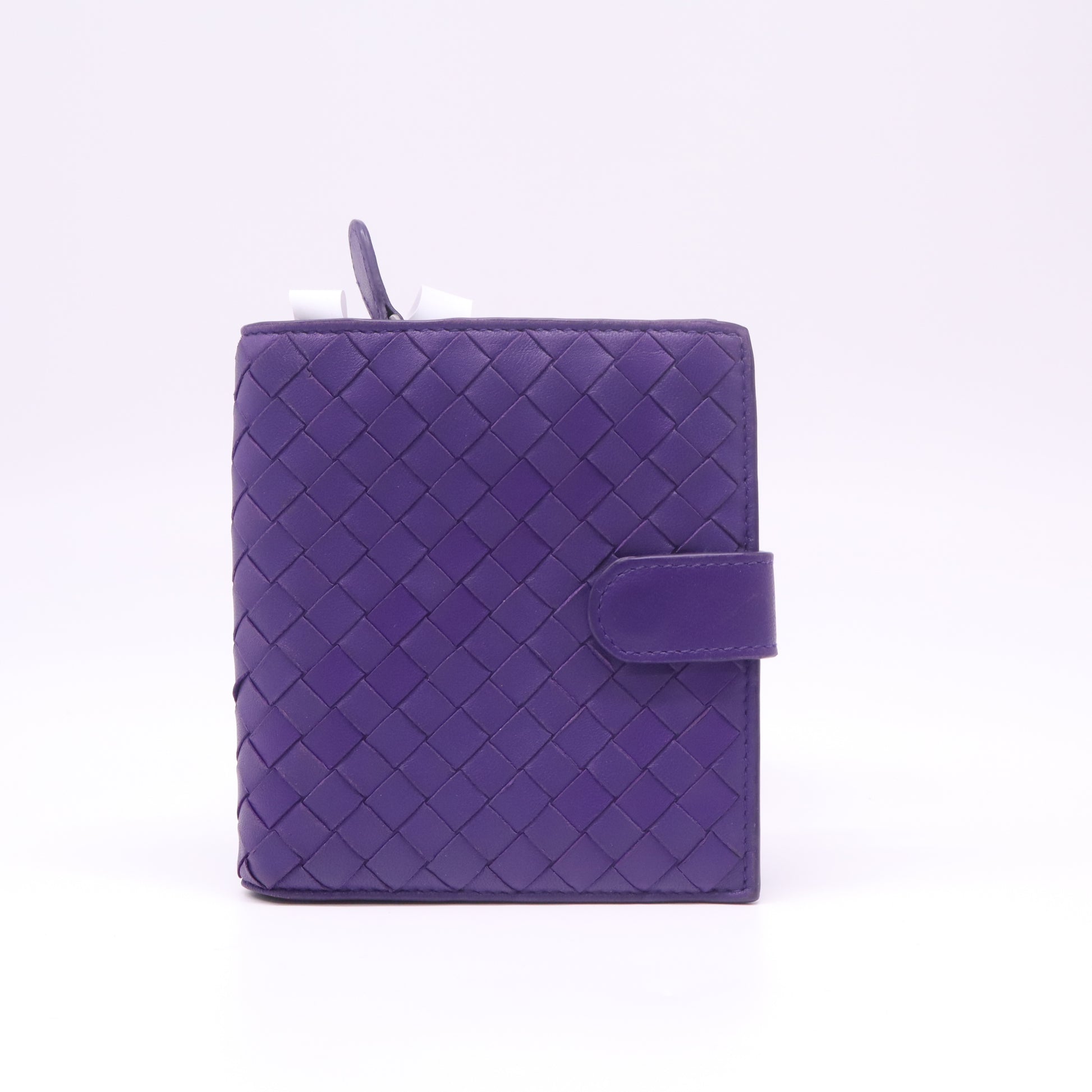Bottega Veneta Intrecciato Leather Compact French Wallet W22365