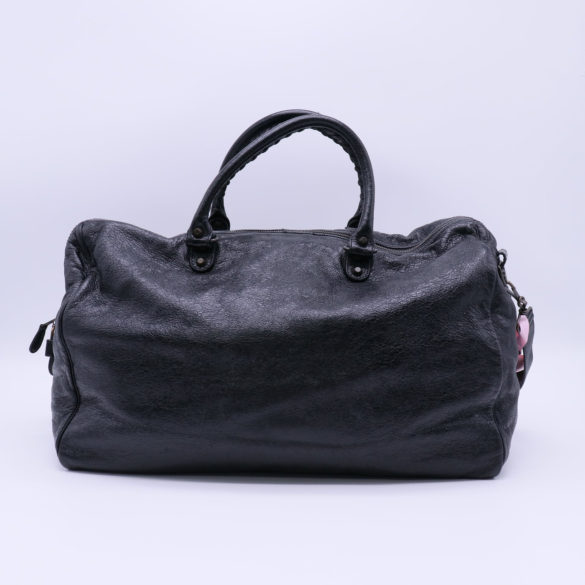 Balenciaga 24 Hour Voyage Classic Studs Duffle Bag Leather Twins LDJ4025