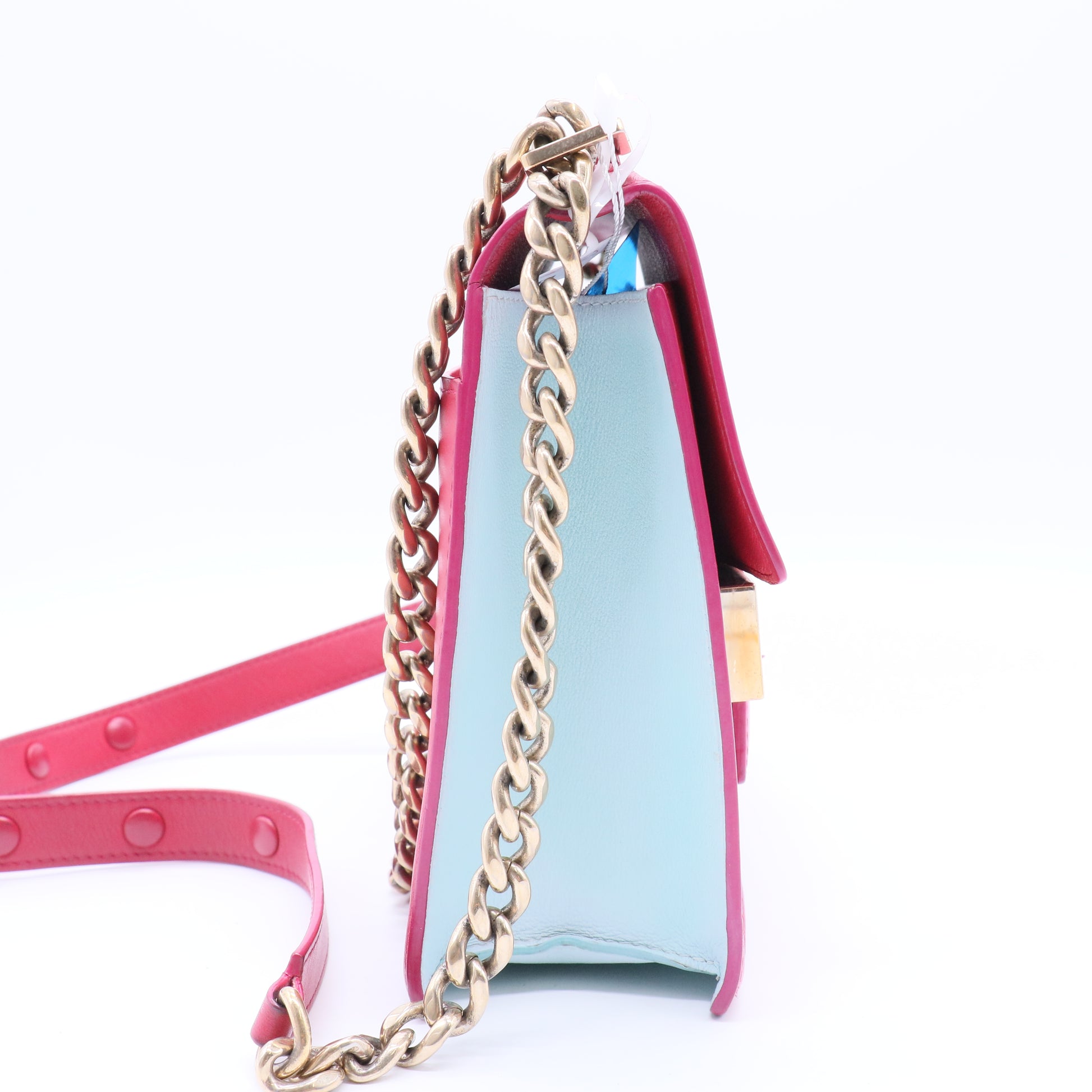 Red Leather Madame Crossbody Bag twins