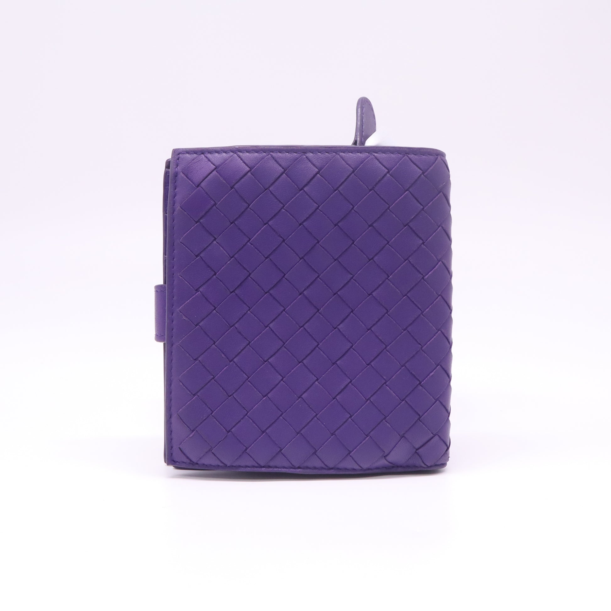 Bottega Veneta Intrecciato Leather Compact French Wallet W22365