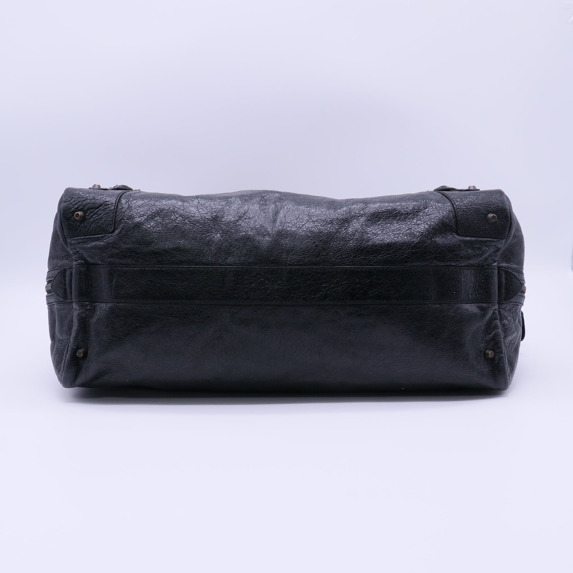 Balenciaga 24 Hour Voyage Classic Studs Duffle Bag Leather Twins LDJ4025