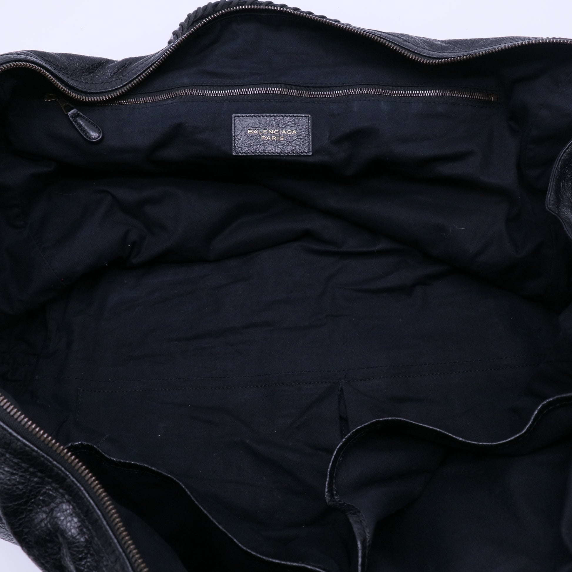 Balenciaga 24 Hour Voyage Classic Studs Duffle Bag Leather Twins LDJ4025