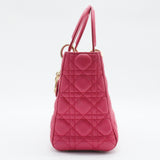 Lady Dior Bag Cannage Quilt Lambskin Large