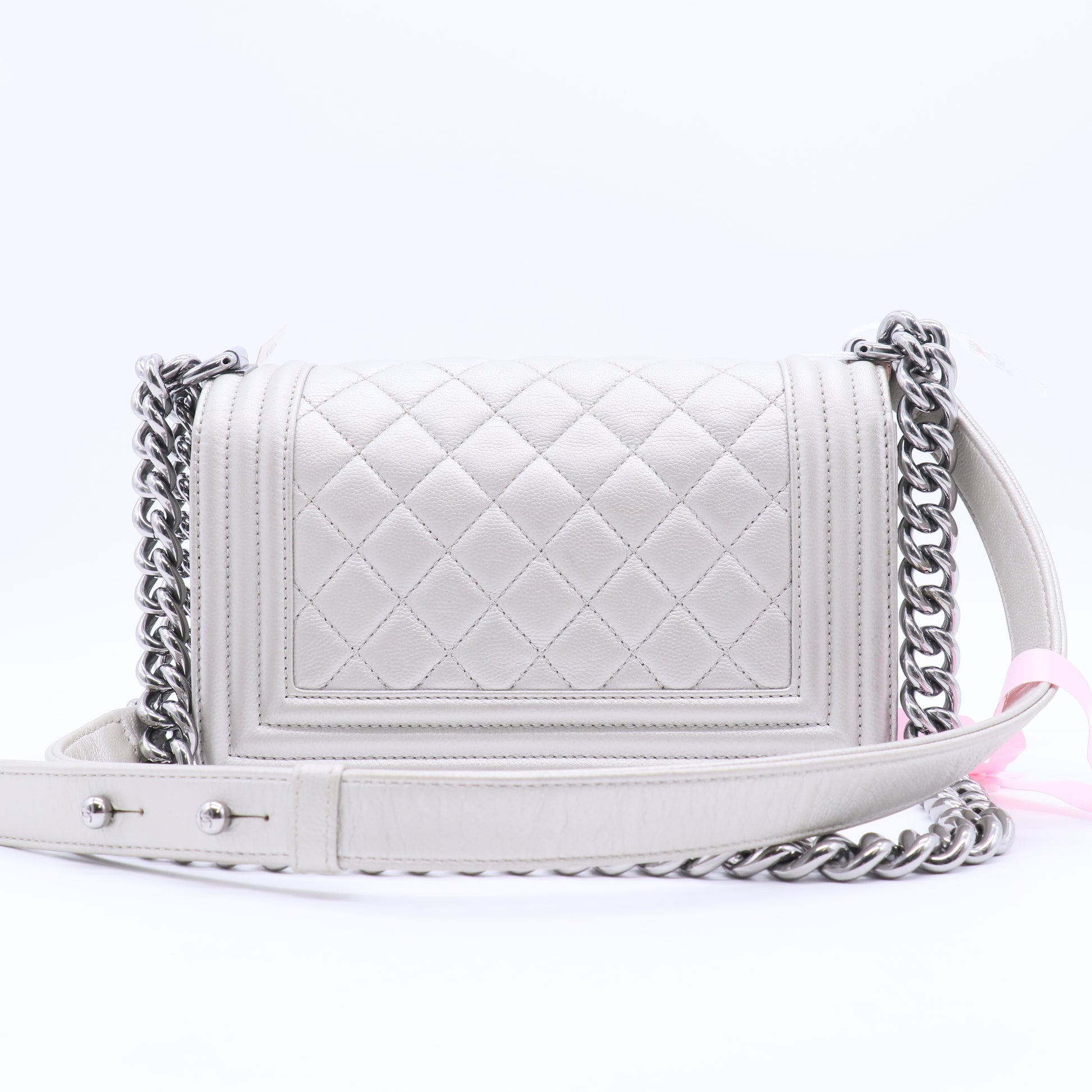 Boy Flap Bag Quilted Caviar Small Twins