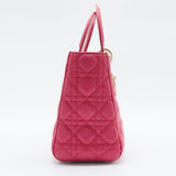 Lady Dior Bag Cannage Quilt Lambskin Large