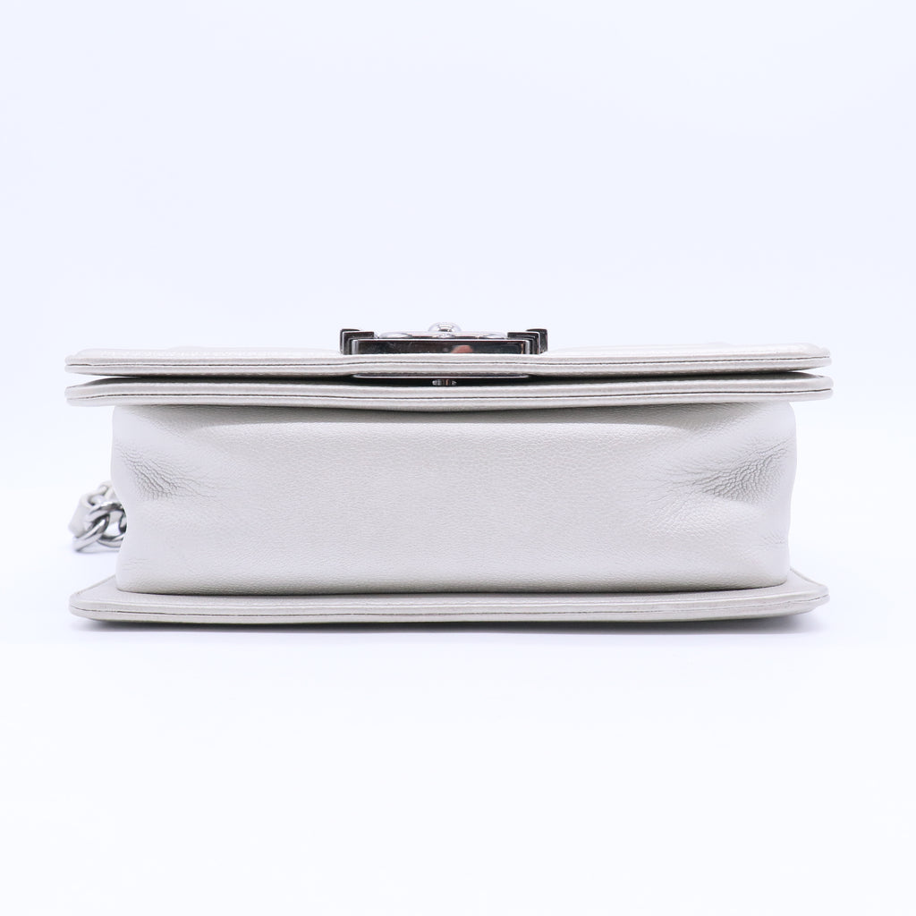 Boy Flap Bag Quilted Caviar Small Twins