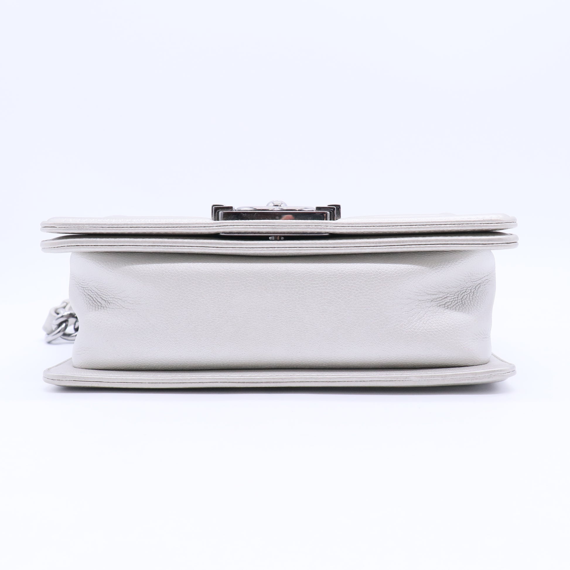 Boy Flap Bag Quilted Caviar Small Twins