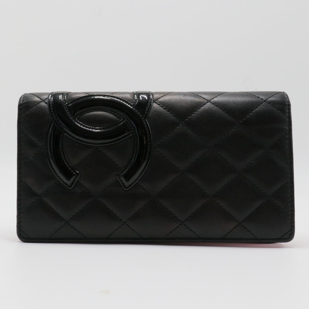 Cambon Bifold Wallet Quilted Lambskin Long
