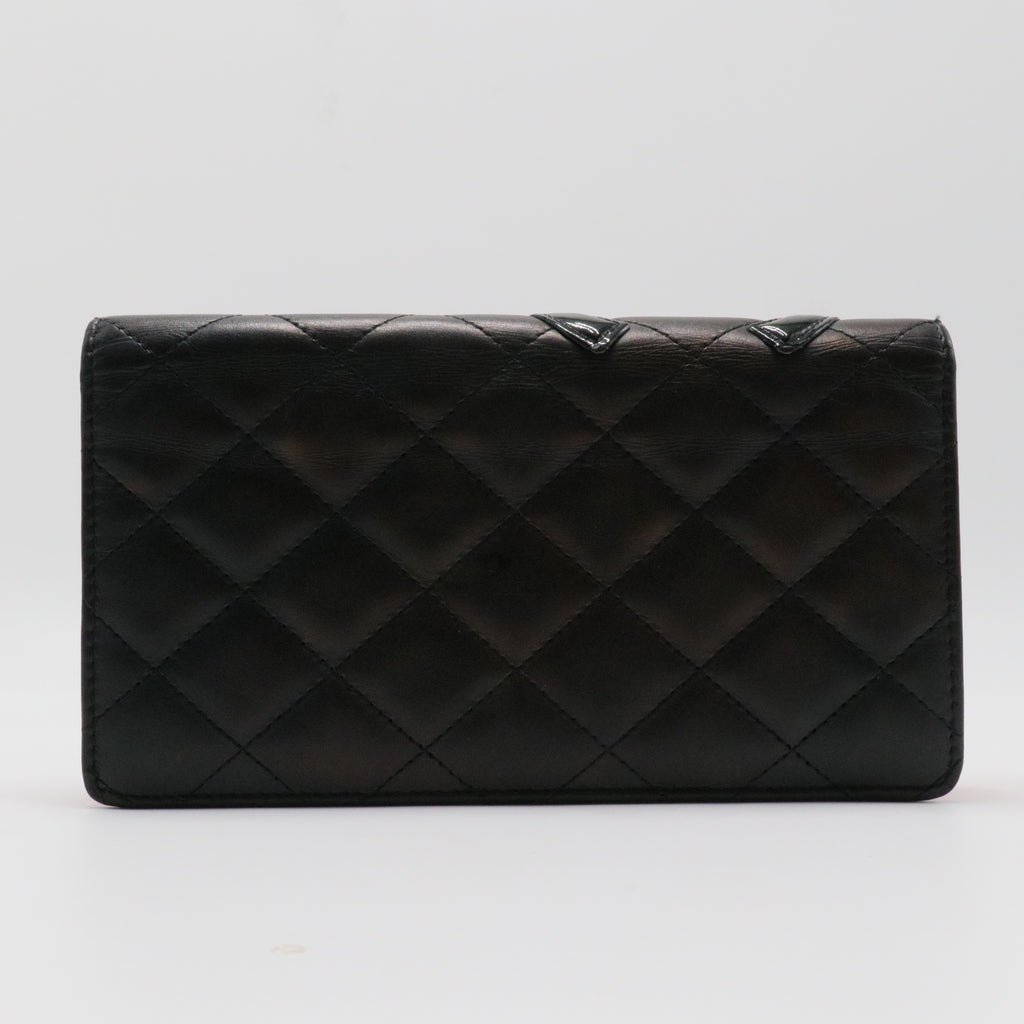 Cambon Bifold Wallet Quilted Lambskin Long