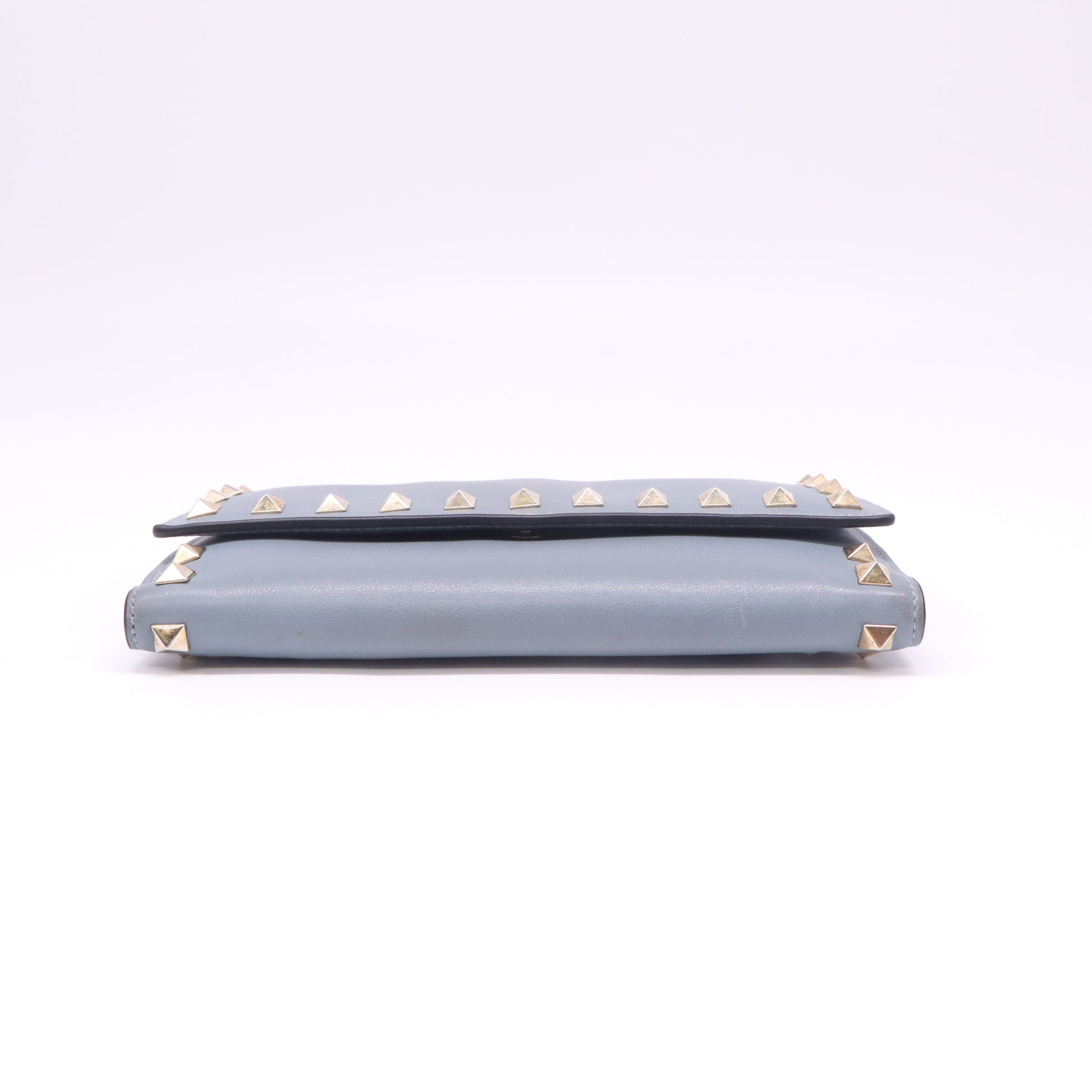 Leather Rockstud Continental Wallet W22352