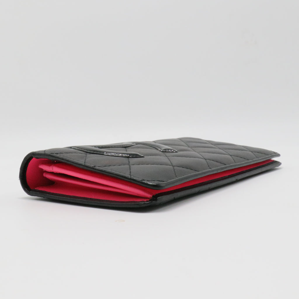 Cambon Bifold Wallet Quilted Lambskin Long