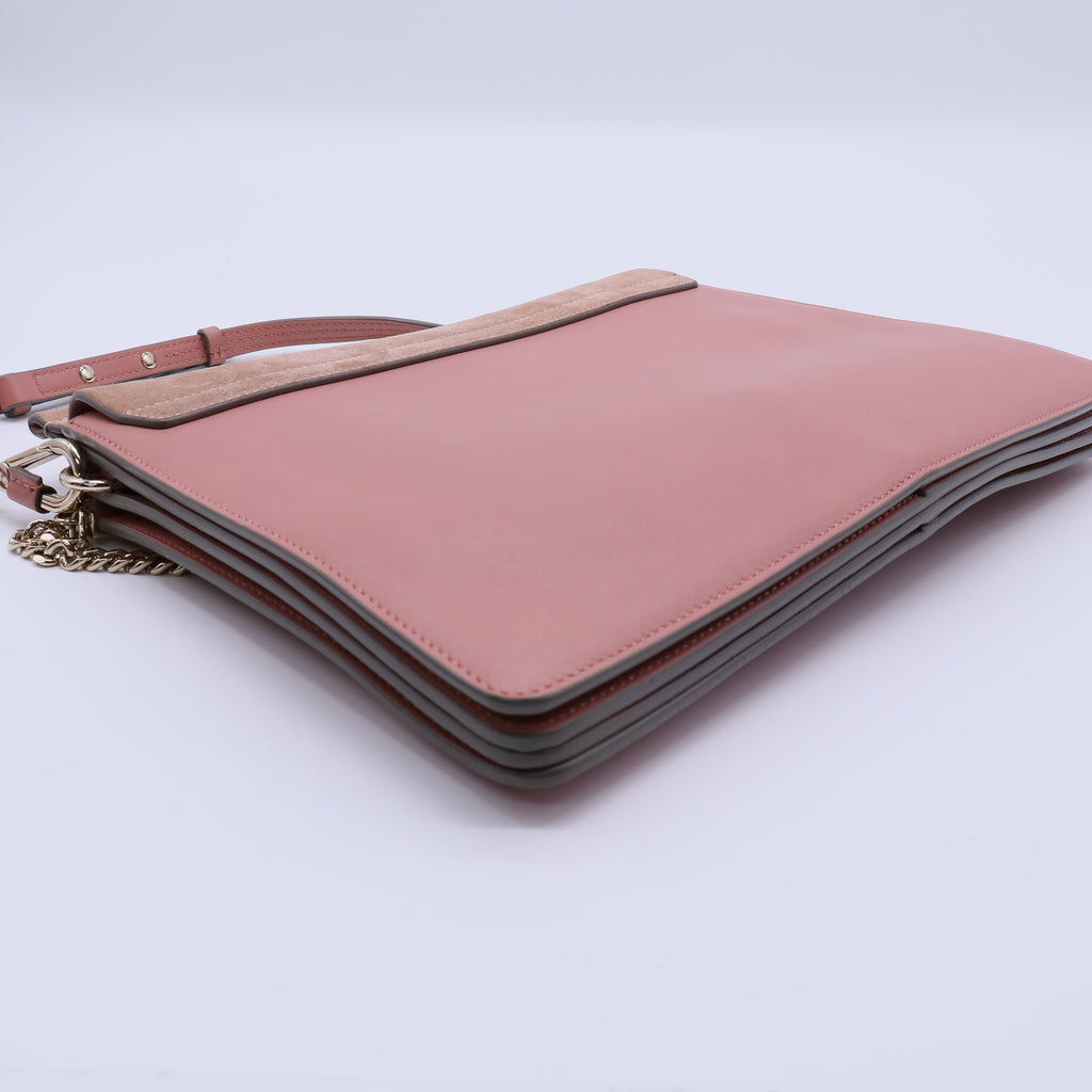 Faye Shoulder Bag Leather and Suede Medium Twins B22013