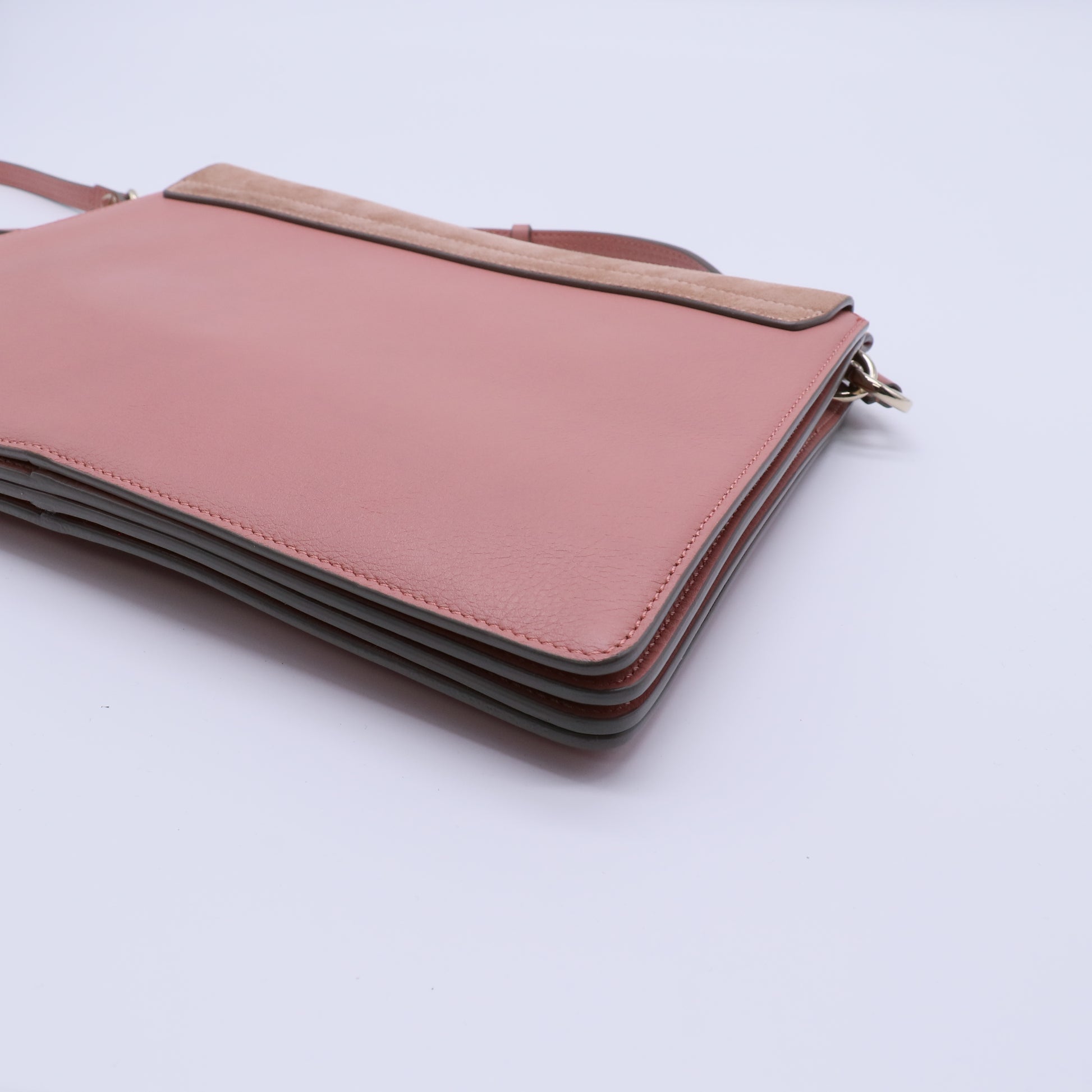 Faye Shoulder Bag Leather and Suede Medium Twins B22013