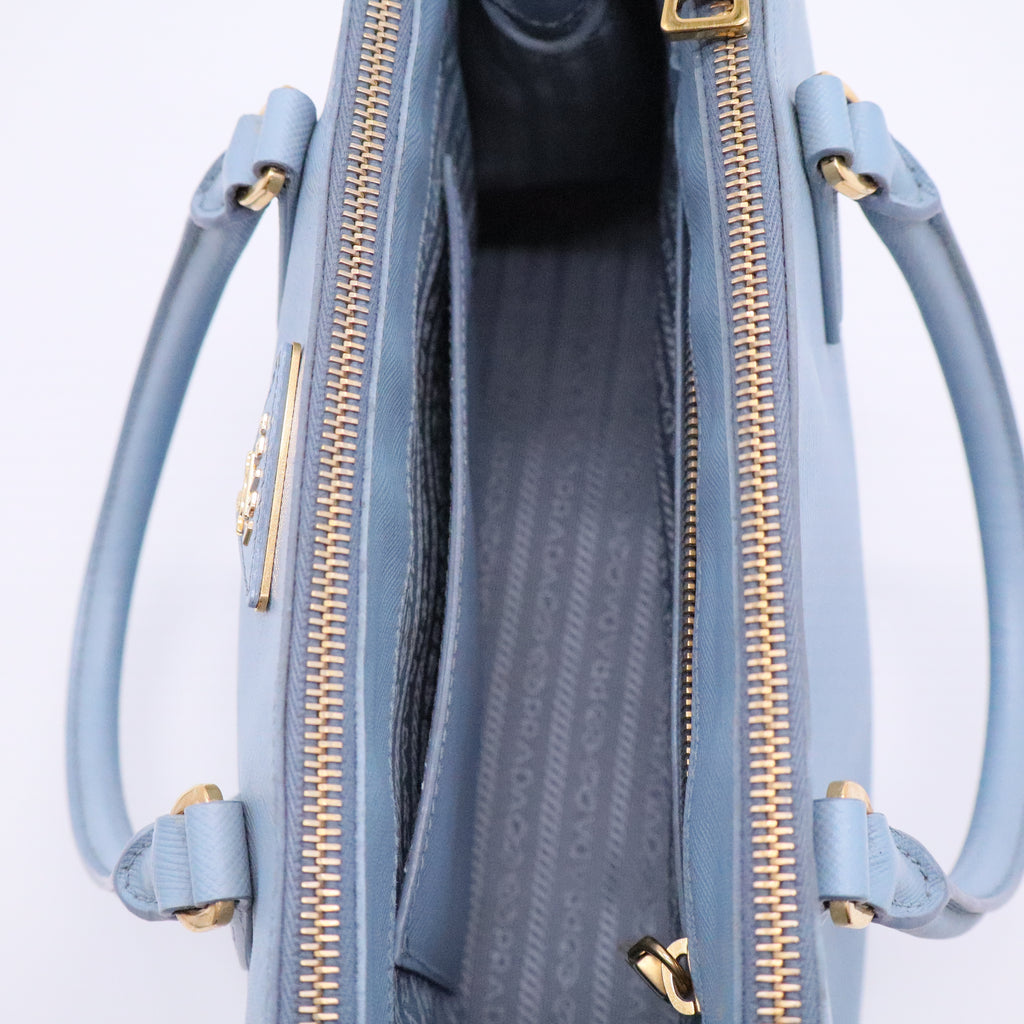 Saffiano Galleria Mini Double Zip Tote