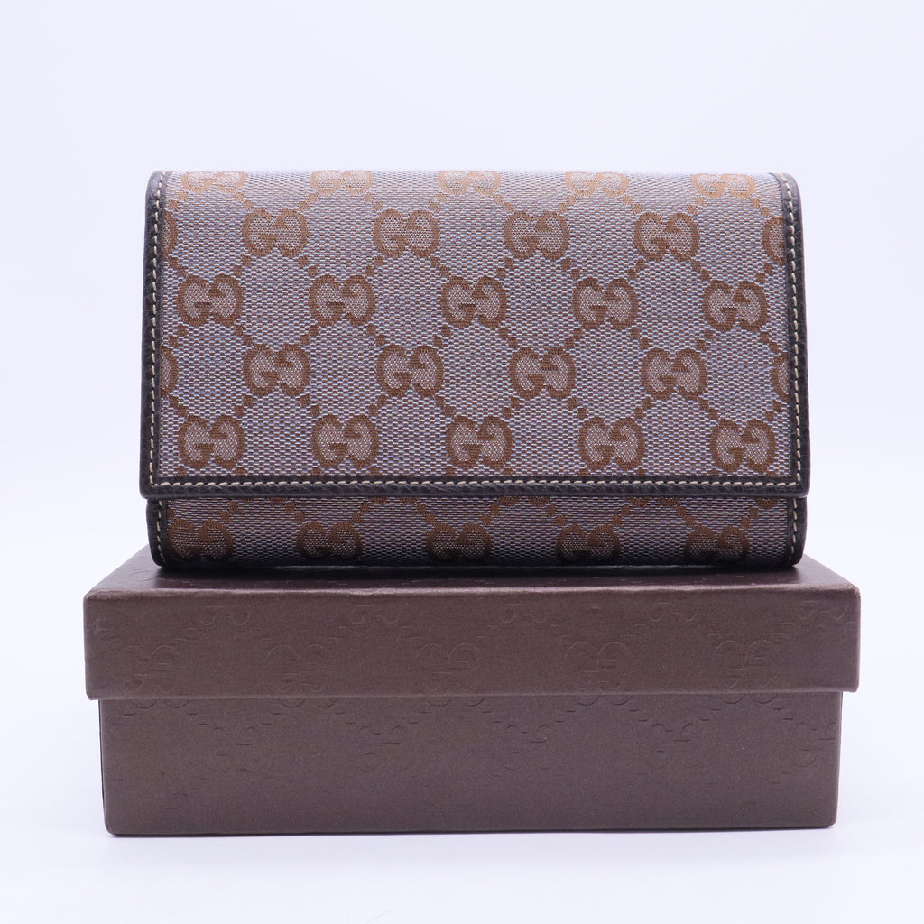 GUCCI Canvas Wallet  W20253