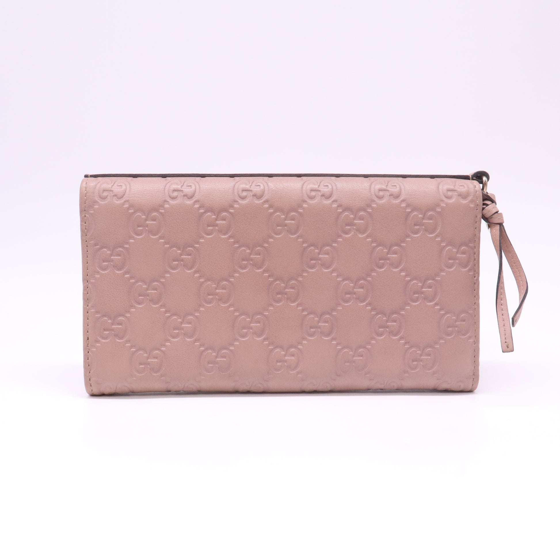 Guccissima Pink Leather Wallet W22409