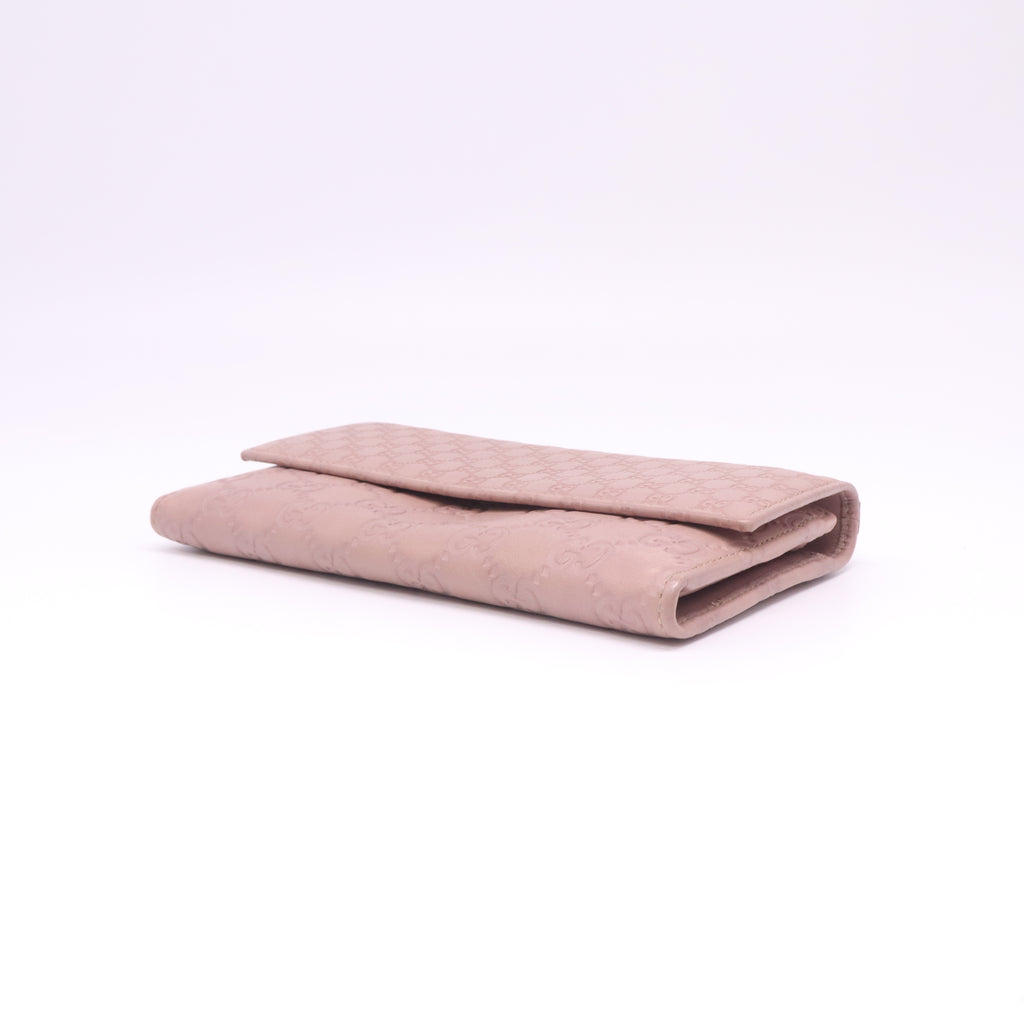 Guccissima Pink Leather Wallet W22409