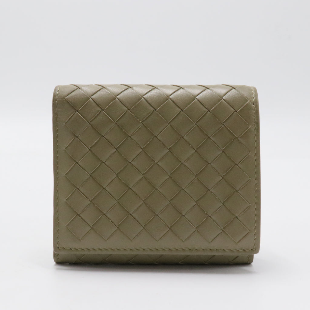 Trifold Wallet Intrecciato Nappa Mini