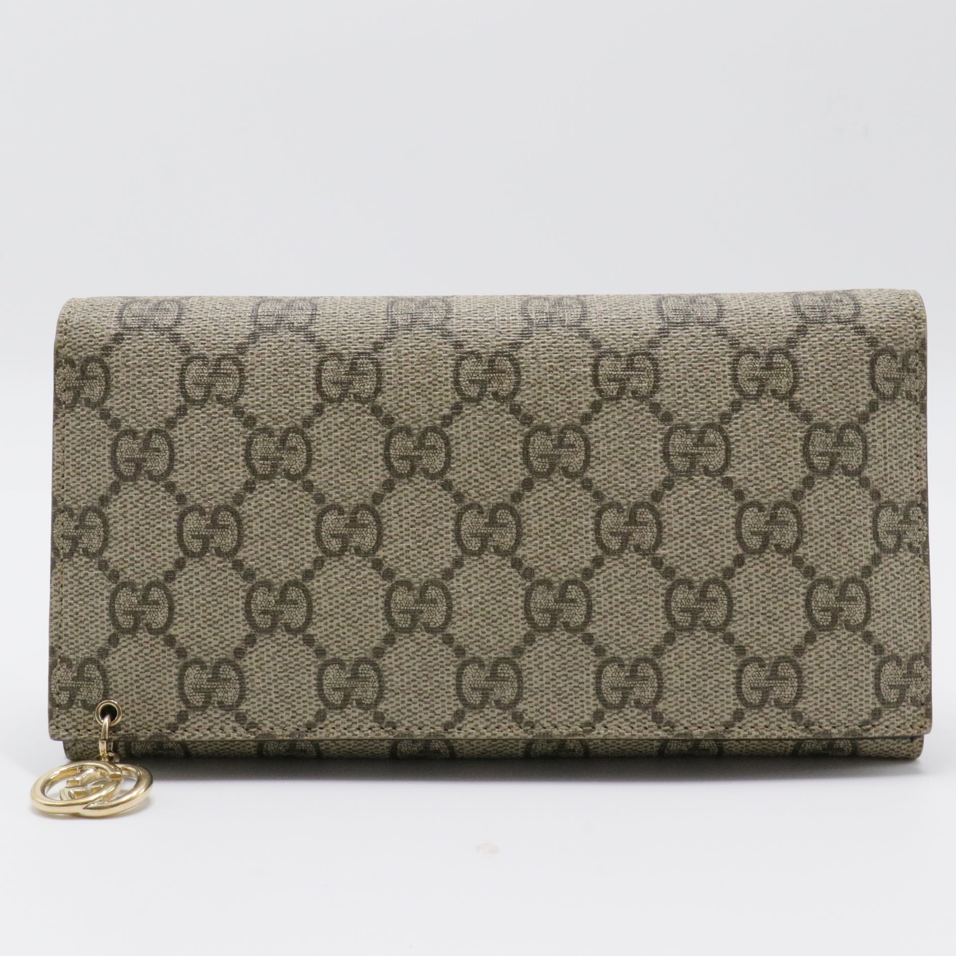 Microguccissima Leather Dice Continental Wallet