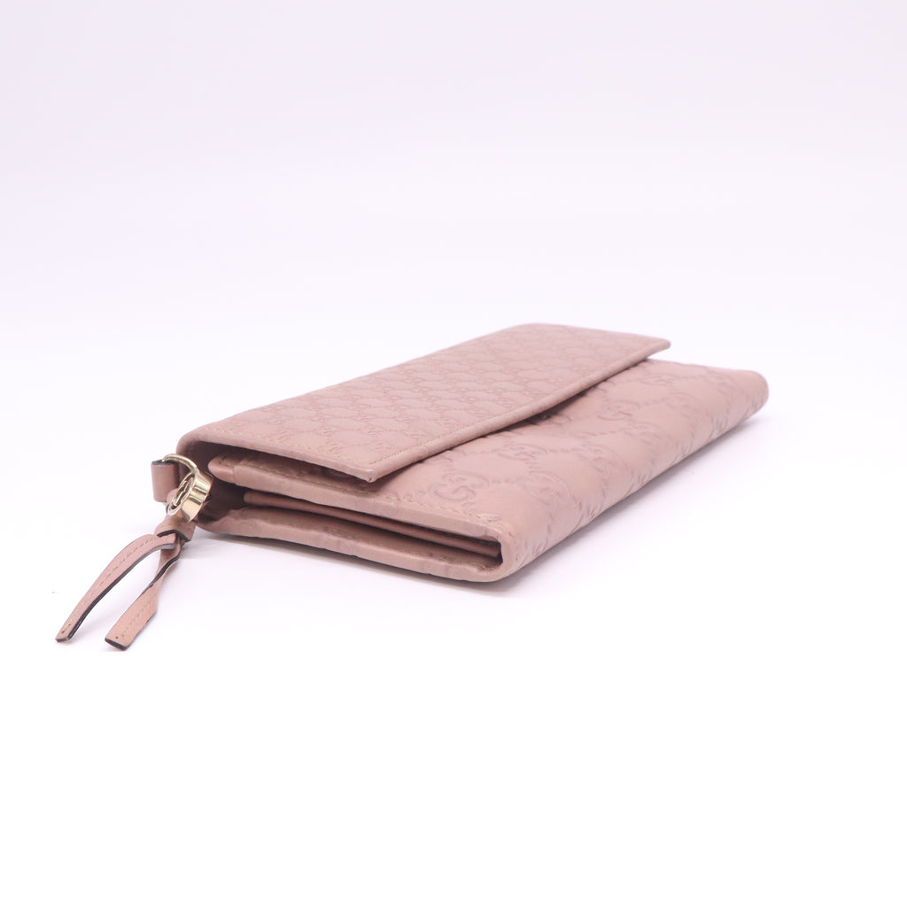 Guccissima Pink Leather Wallet W22409