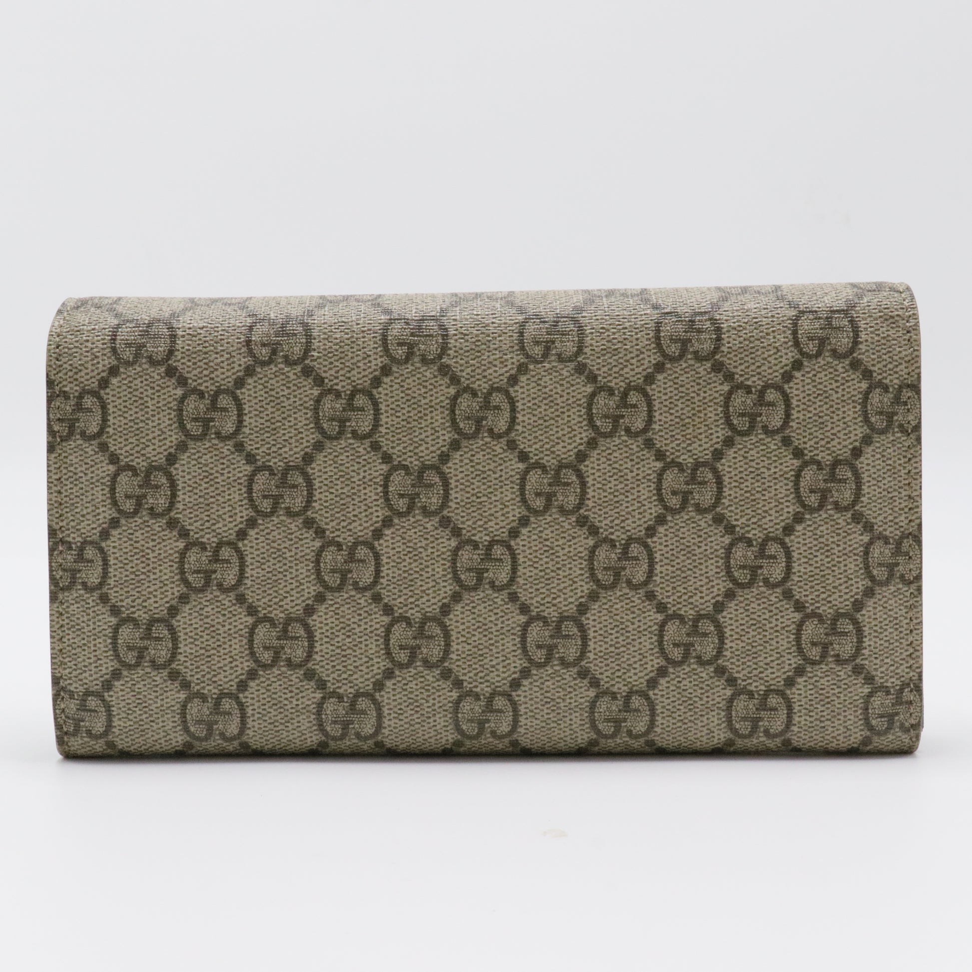 Microguccissima Leather Dice Continental Wallet