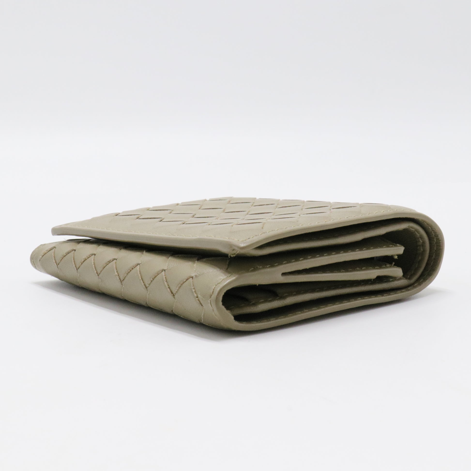 Trifold Wallet Intrecciato Nappa Mini