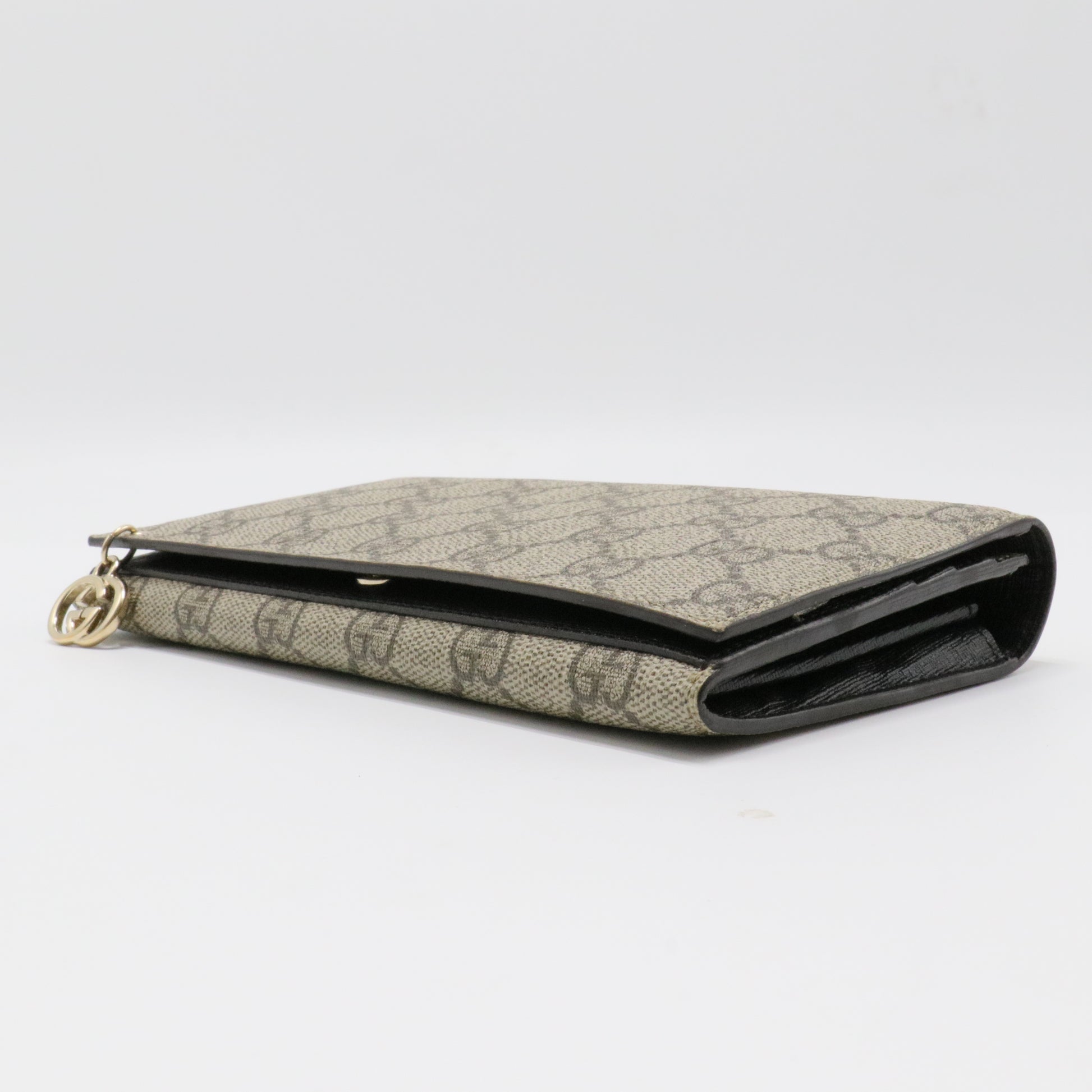 Microguccissima Leather Dice Continental Wallet